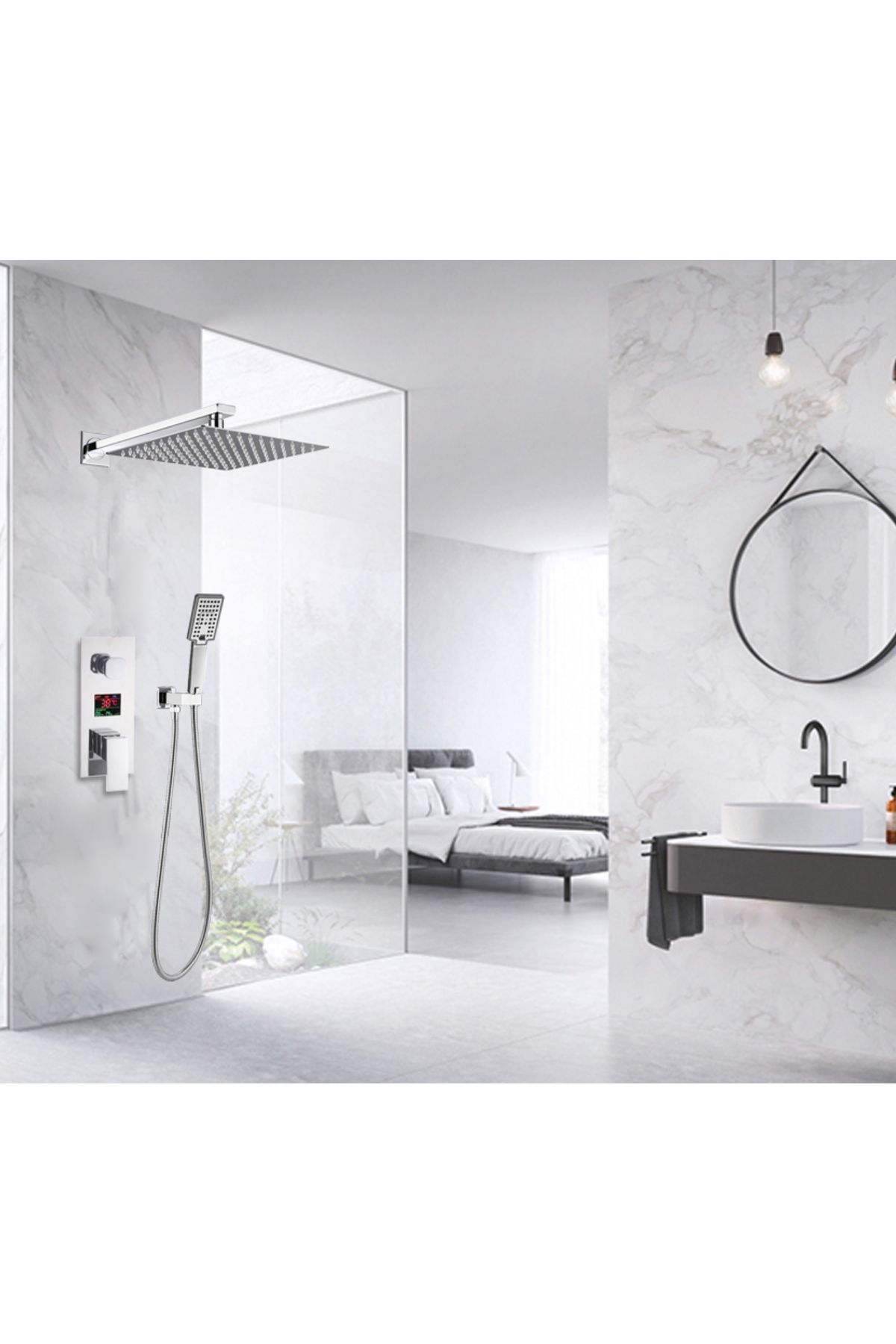 Blackswan Design-Set baterie dus, Blackswan, Tip M73.53 Smart, model crom, dimensiune 40 cm 3