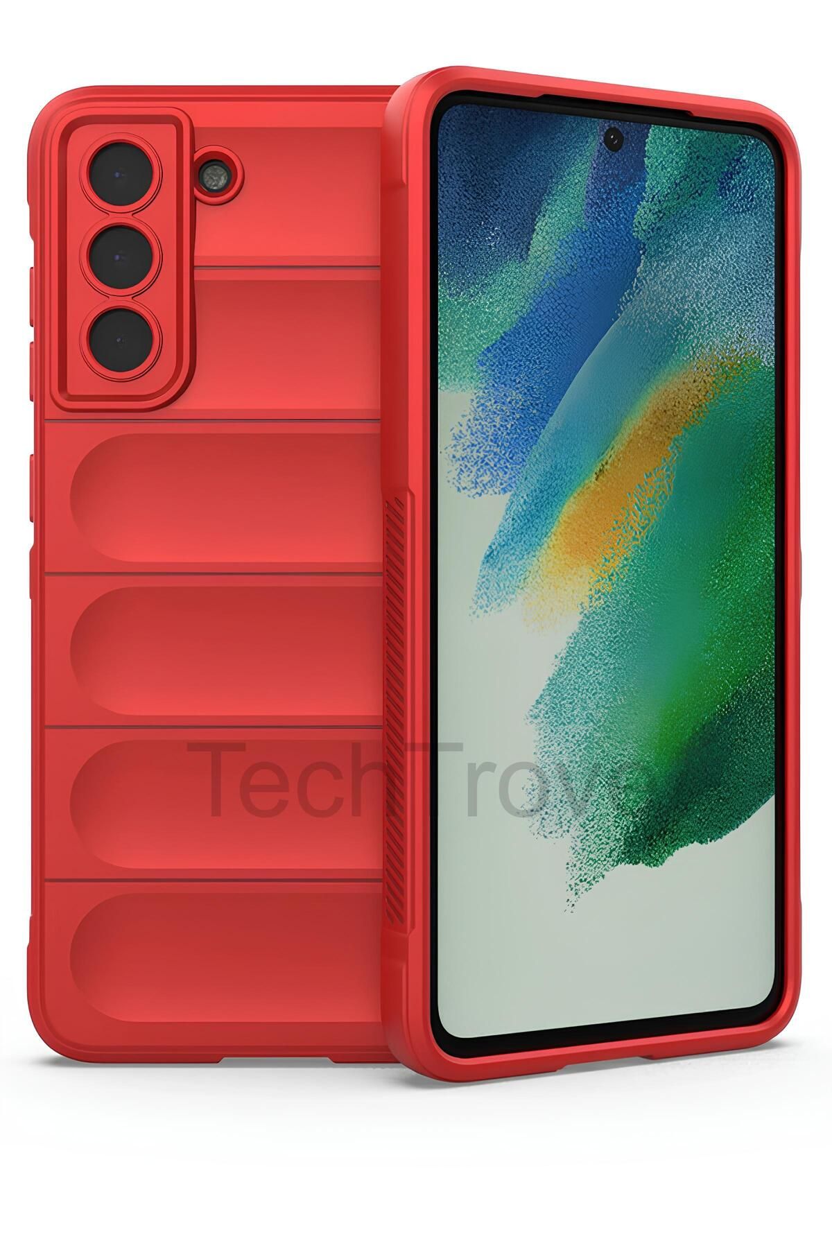 TechTrove Samsung Galaxy S22 Plus Kılıf Elde Kaymaz İçi Kadife Silikon Kapak
