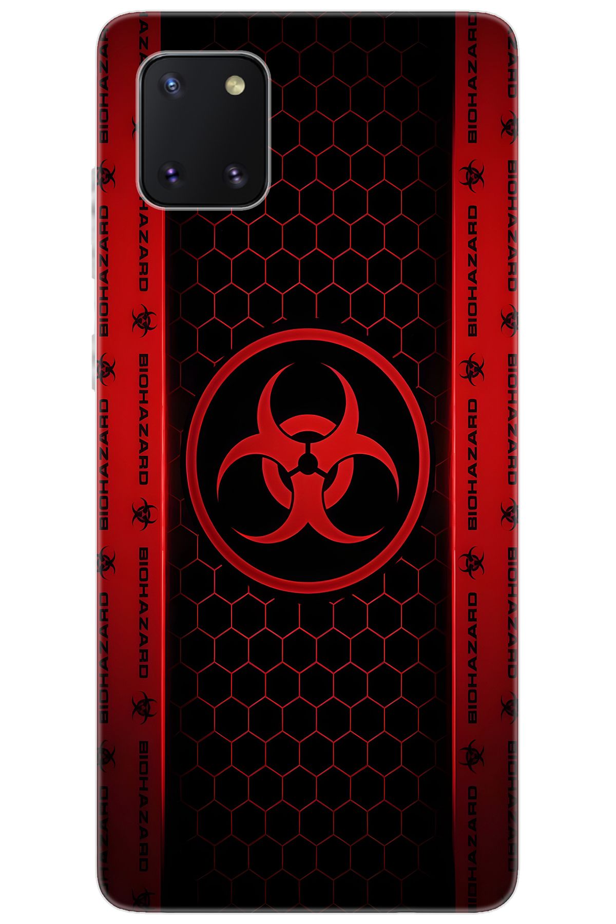 Ceppare Samsung Galaxy Note 10 Lite (SM-N770F) Uyumlu Kılıf Desenli Silikon Biohazard STK:754 CP-zkbMpq0