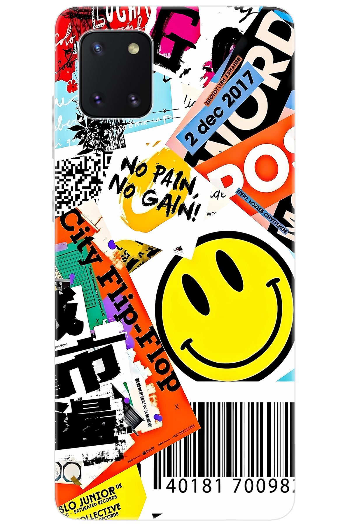 Ceppare Samsung Galaxy Note 10 Lite (SM-N770F) Uyumlu Kılıf Desen Silikon No Pain No Gain STK:694 CP-u4EACw1