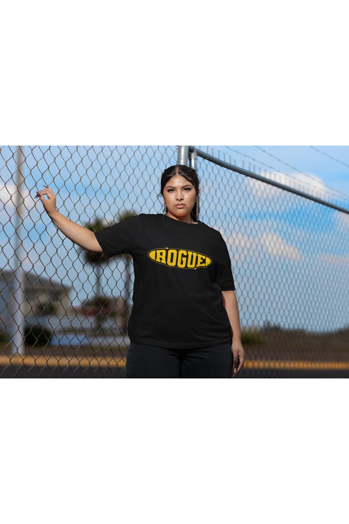 beloved.co Rogue Yazılı Dijital Baskılı Regular Fit %100 Pamuk T-Shirt