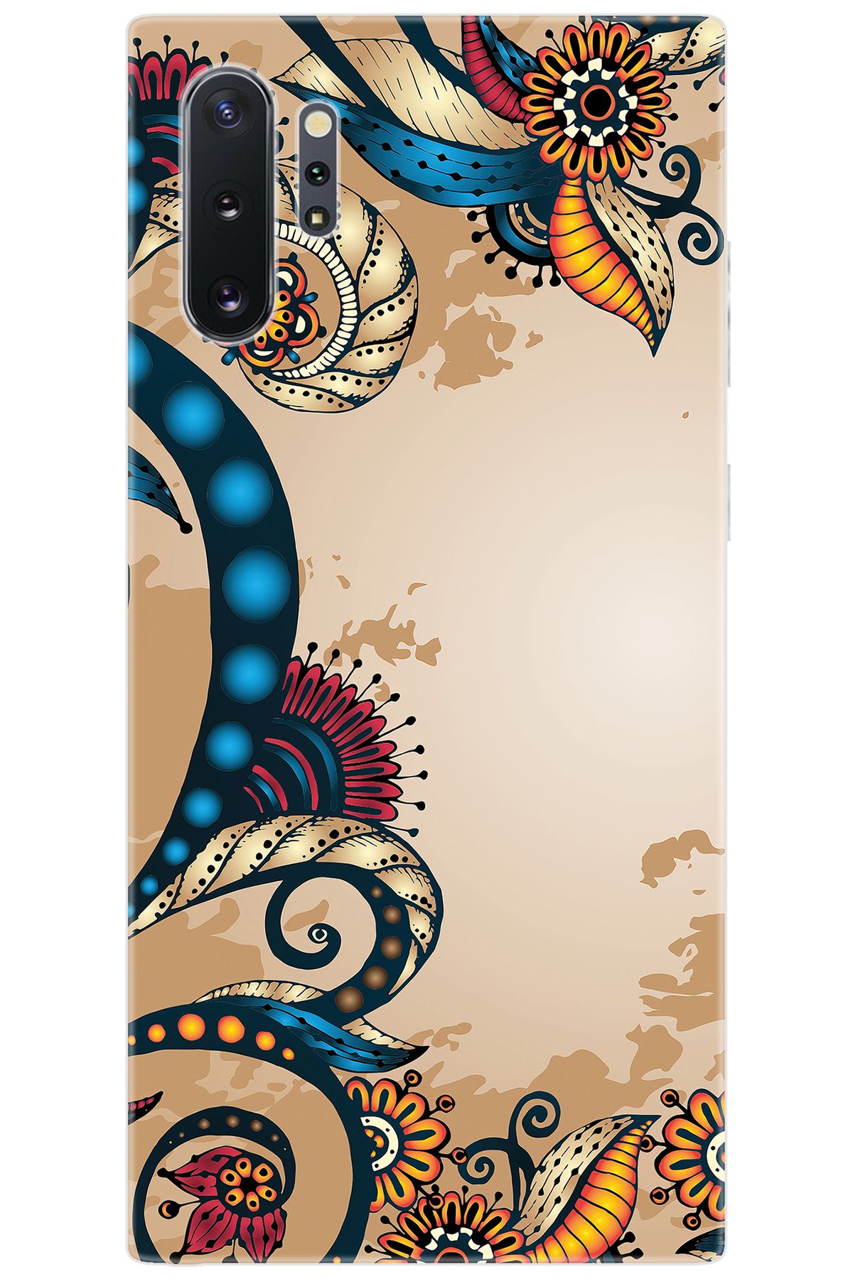 Ceppare Samsung Galaxy Note 10 PLUS (SM-N975F) Uyumlu Kılıf Desen Silikon Vektör Tasarım STK:536 CP-PsqTe4L