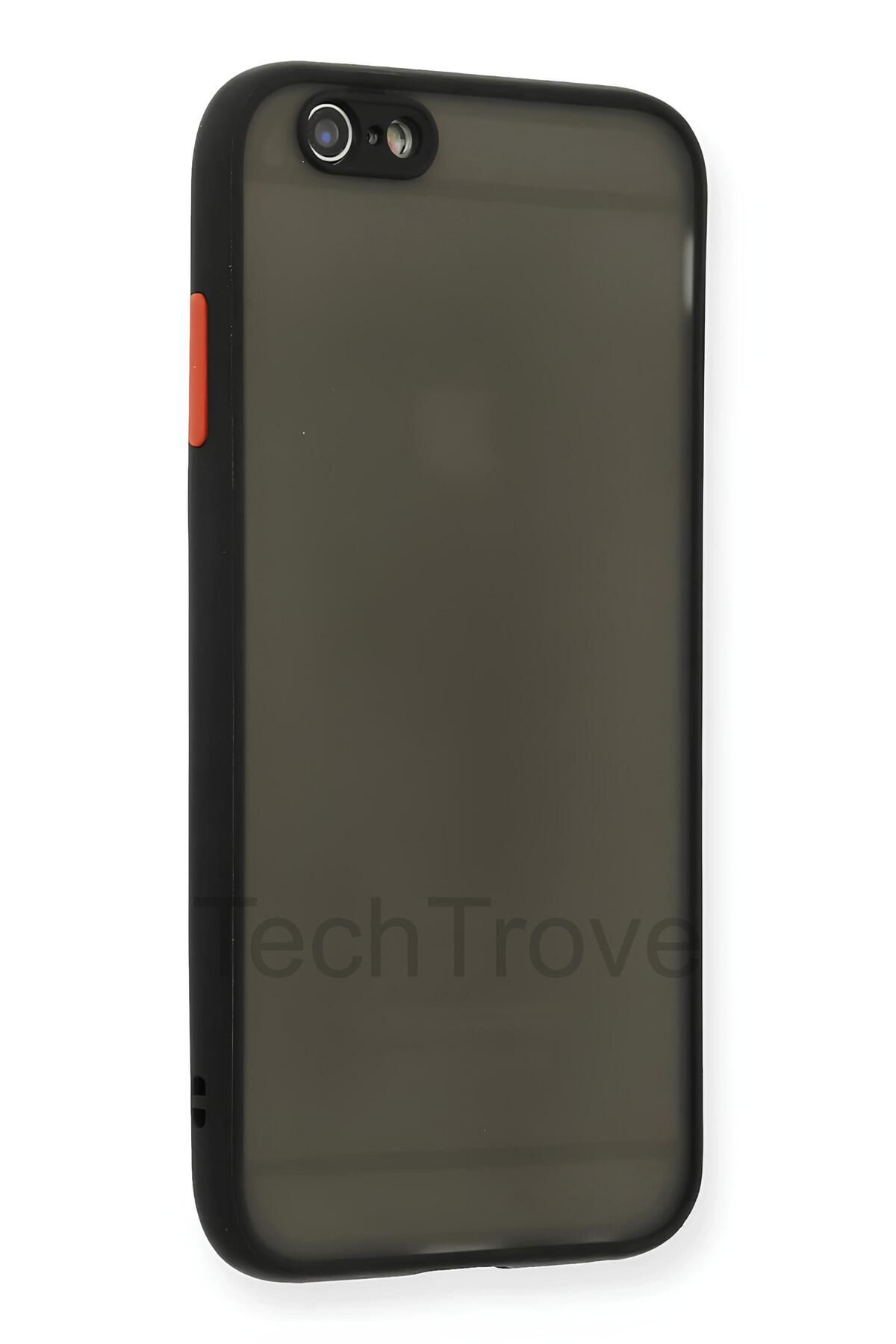 TechTrove iPhone 6 Kılıf Darbe ve Kamera Korumalı Lüks Mat Silikon Kapak