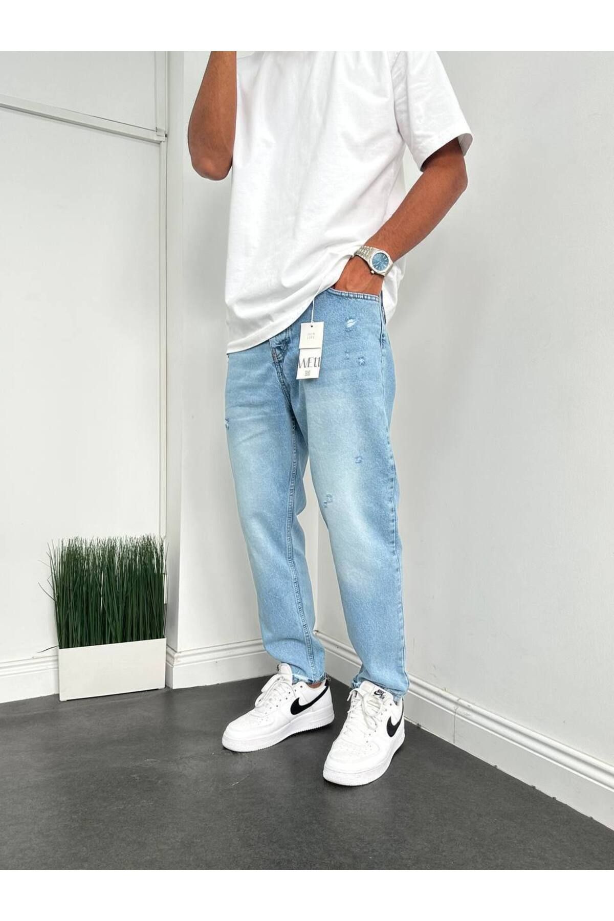 GOOD FASHION Boyfriend Rahat Kalıp Erkek Kot Pantolon