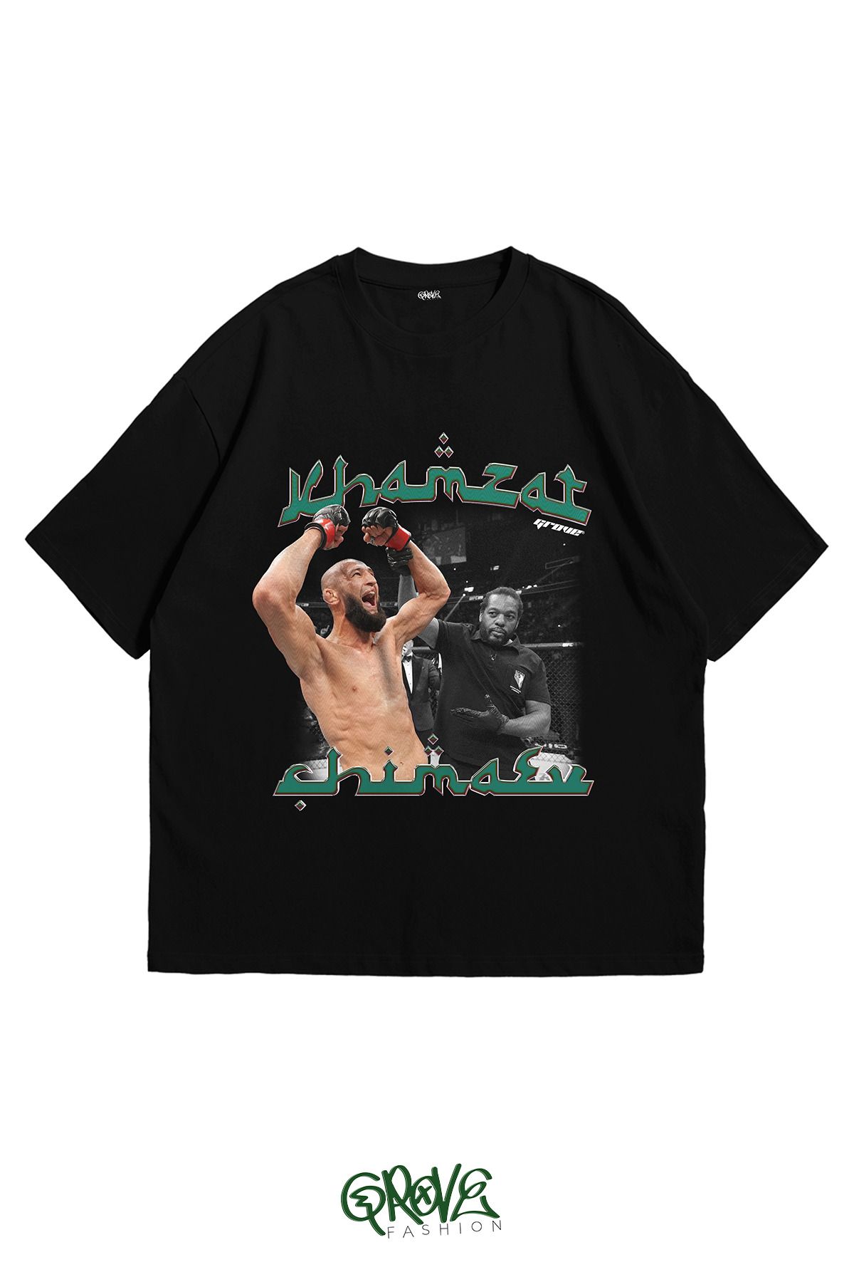 Grove Fashion Khamzat Chimaev Best Baskılı Unisex Oversize T-Shirt