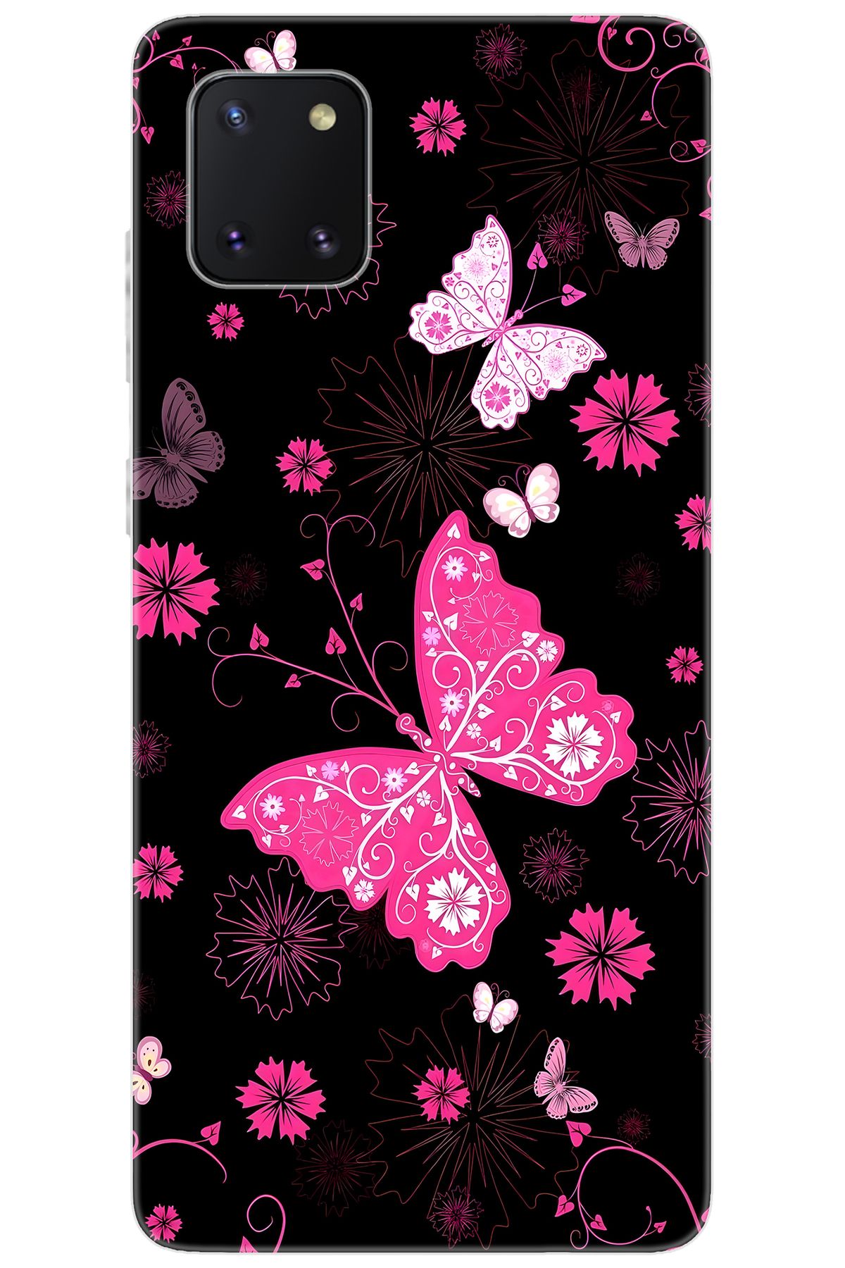 Ceppare Samsung Galaxy Note 10 Lite (SM-N770F) Uyumlu Kılıf Desenli Silikon Kelebekler STK:723 CP-JH3JfTD