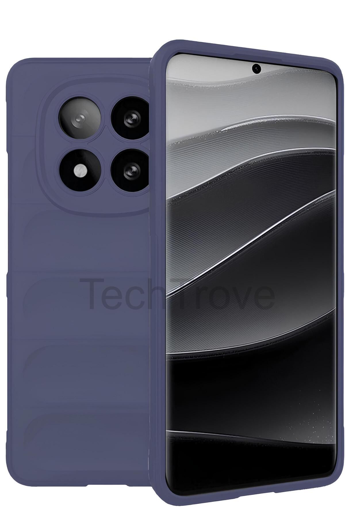 TechTrove Xiaomi Redmi Note 14 Pro 5G Kılıf Elde Kaymaz İçi Kadife Silikon Kapak
