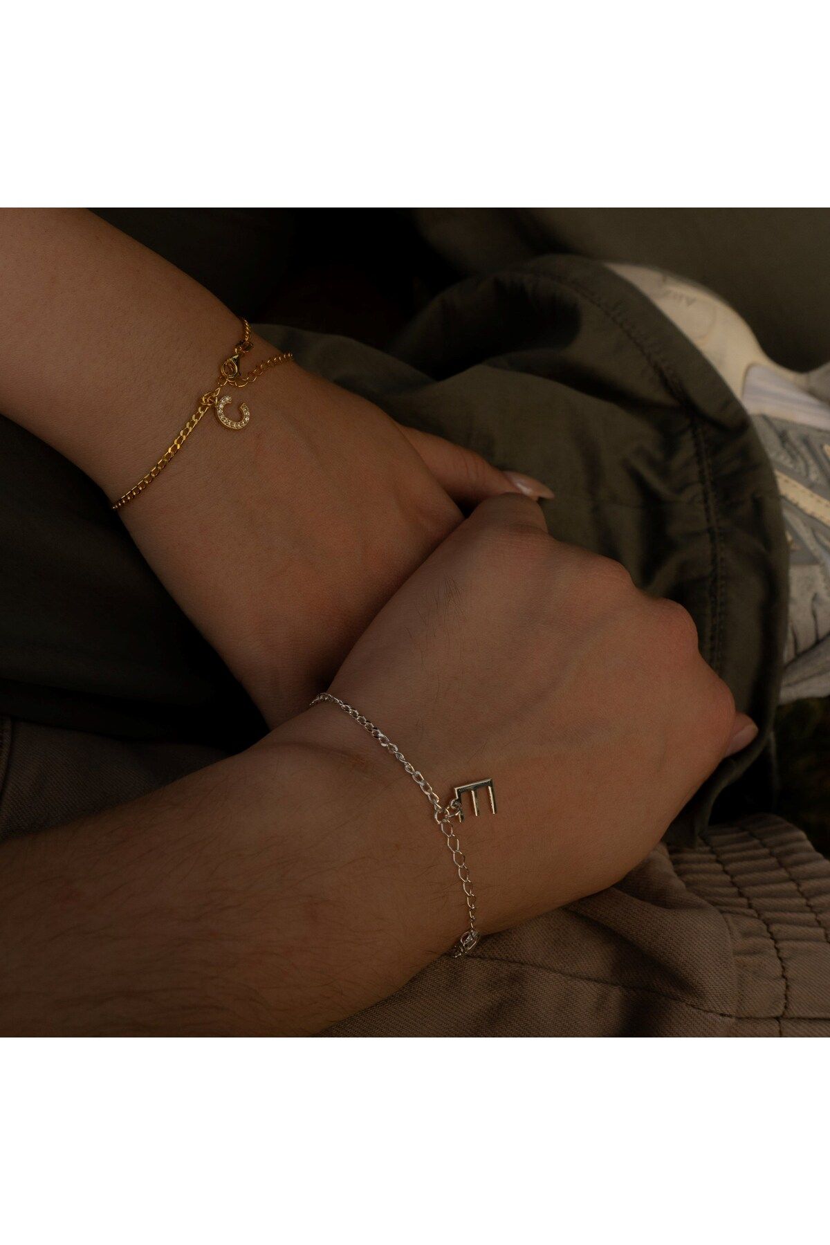 beonejewelry GURME ZİNCİR ÇİFT BİLEKLİĞİ | 925 GÜMÜŞ