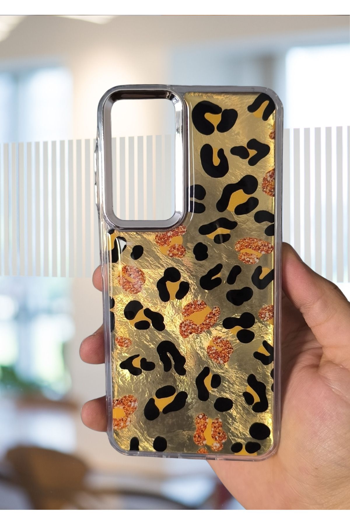 BCASE Redmi Note 11 / 11s Leopar Desenli Kılıf Lüx Silikon