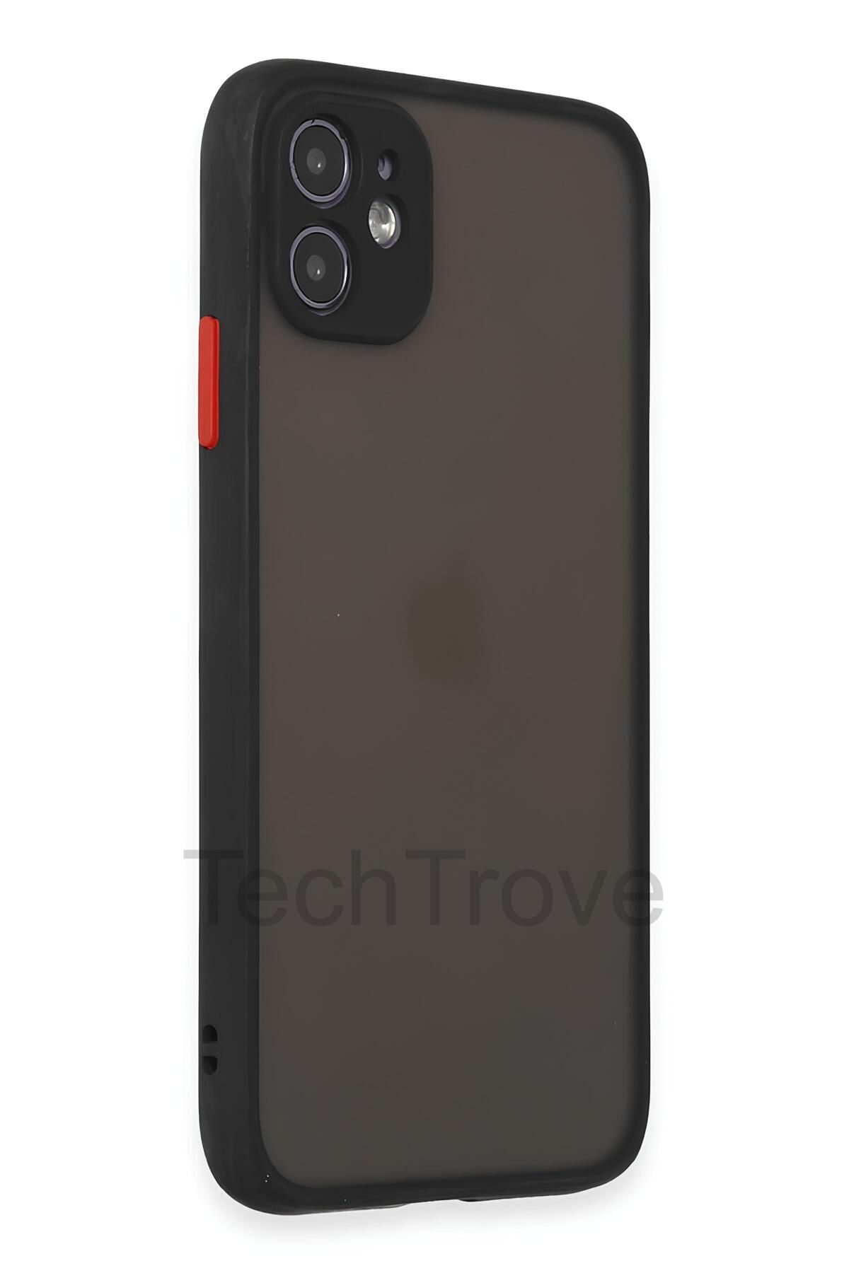 TechTrove iPhone 11 Kılıf Darbe ve Kamera Korumalı Lüks Mat Silikon Kapak