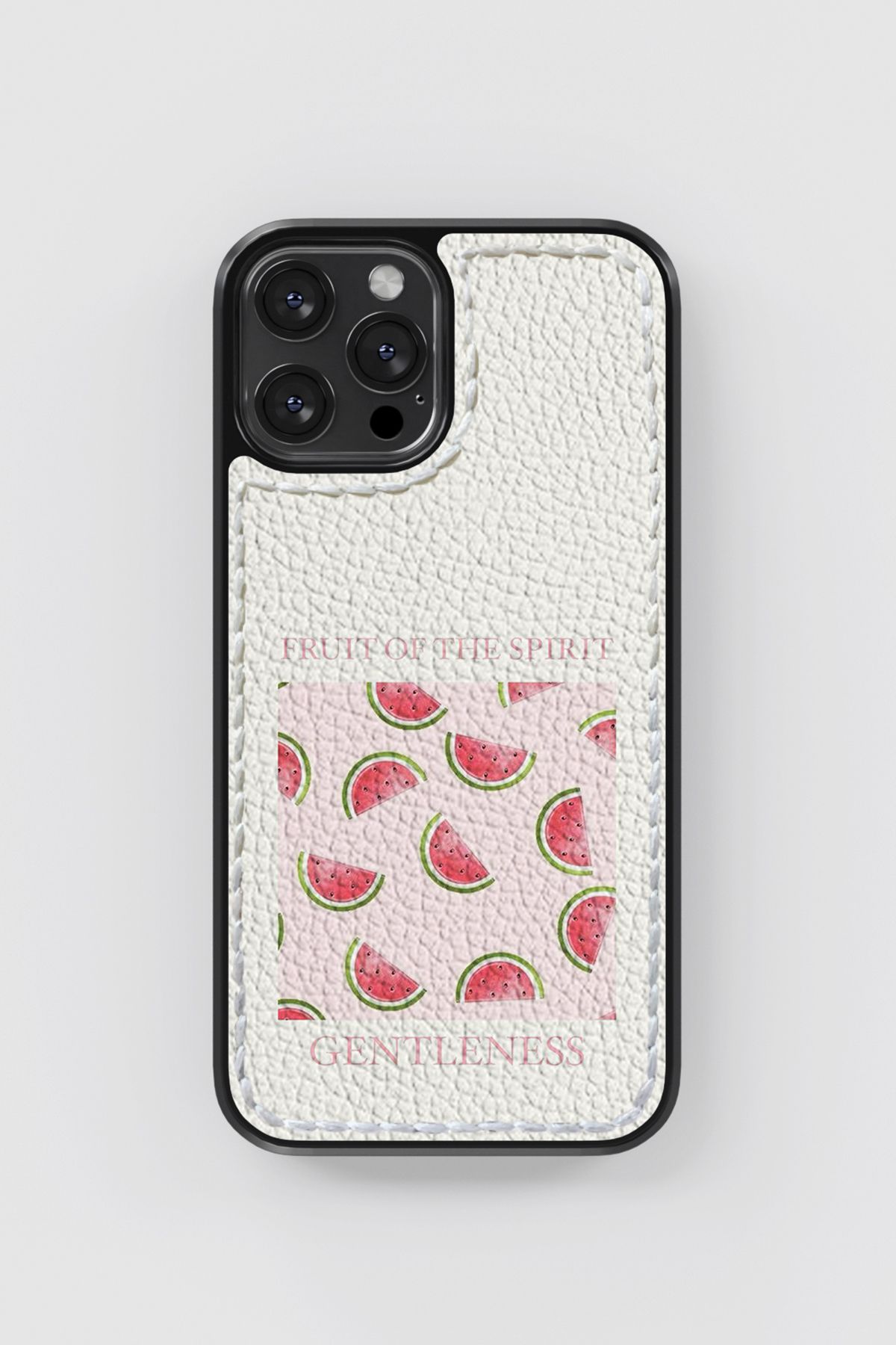No28studio Watermelon Deri Ve Dikişli Telefon Kılıfı