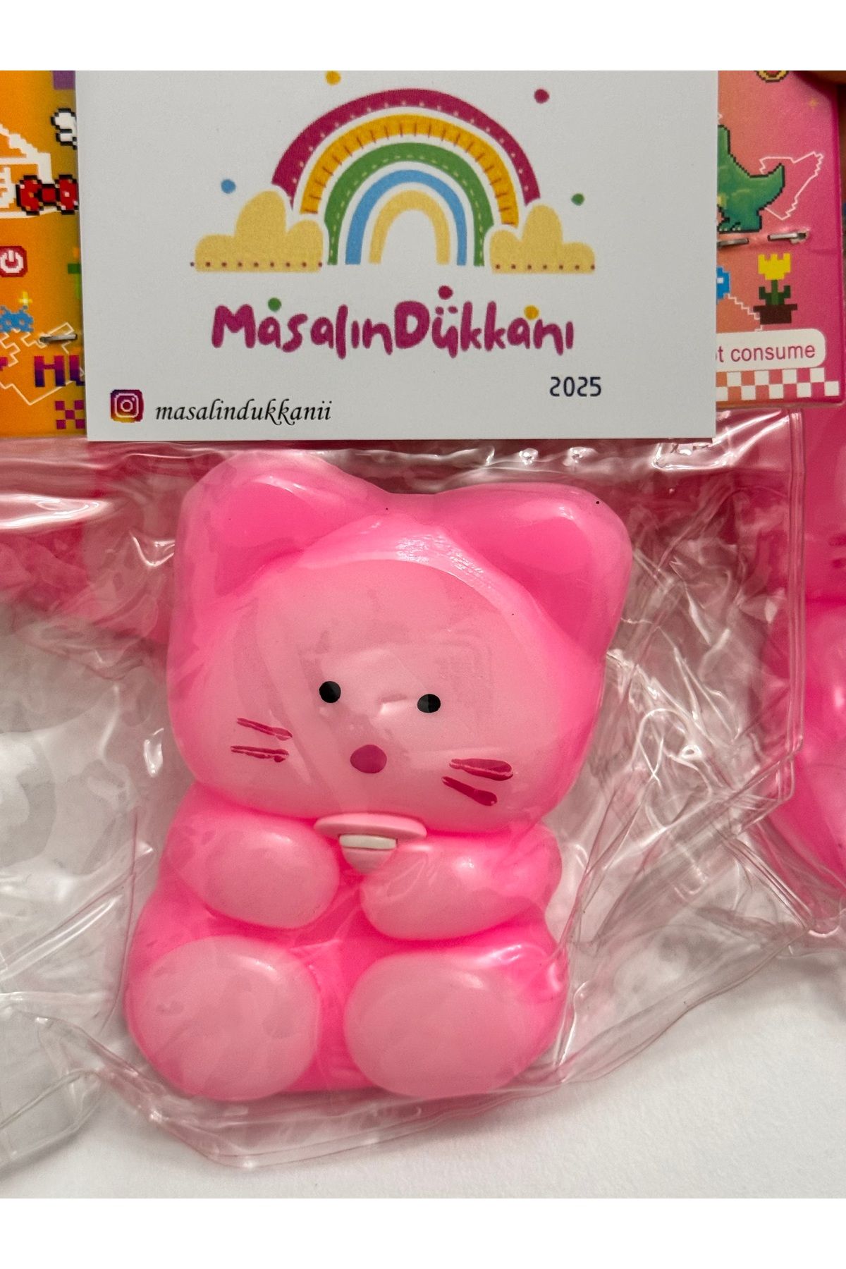 sukuşi Kedi Sukuşi Squishy Pembe