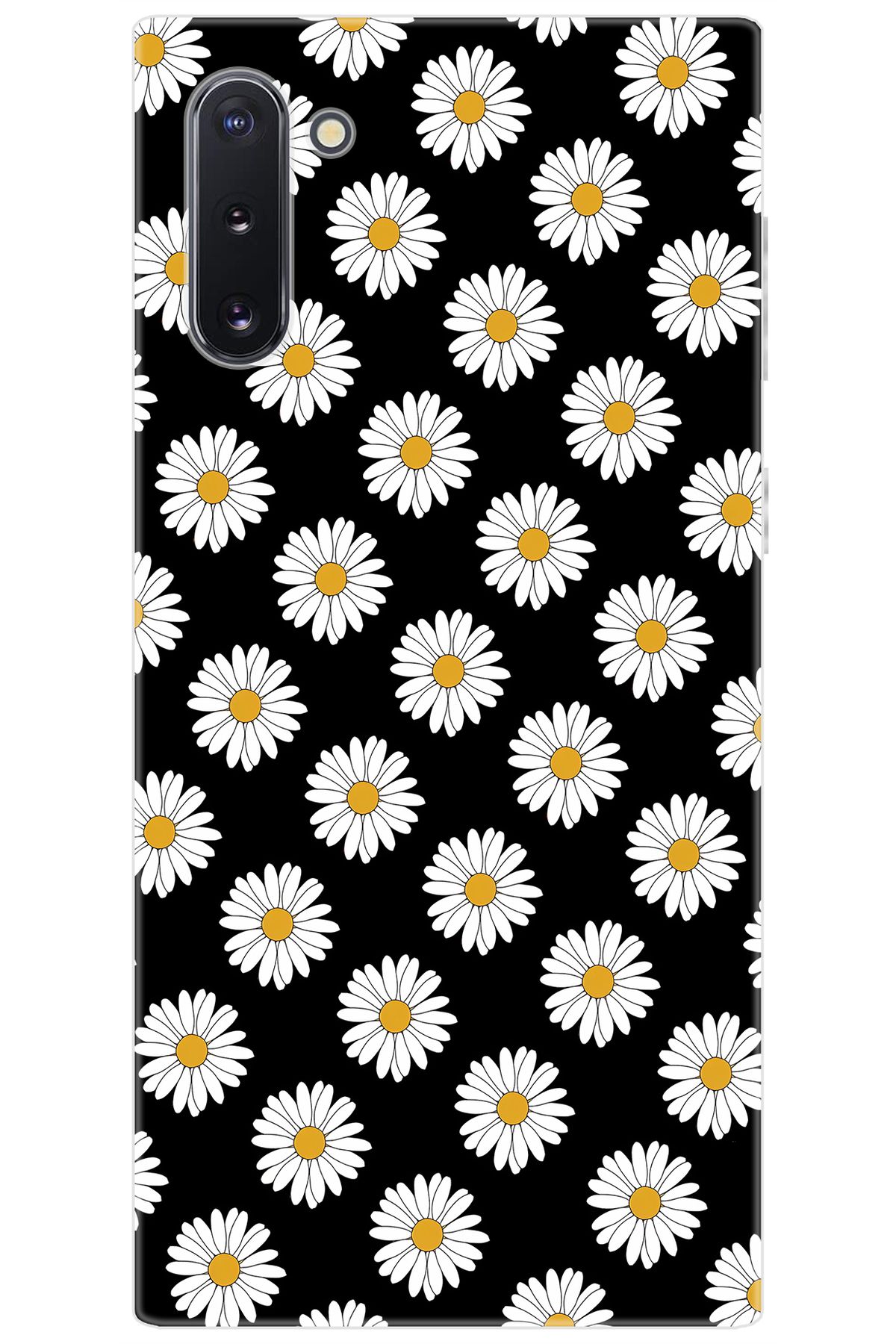 Ceppare Samsung Galaxy Note 10 (SM-N970F) Uyumlu Kılıf Desenli Silikon Papatya Serisi STK:634 CP-vw2Y7nL