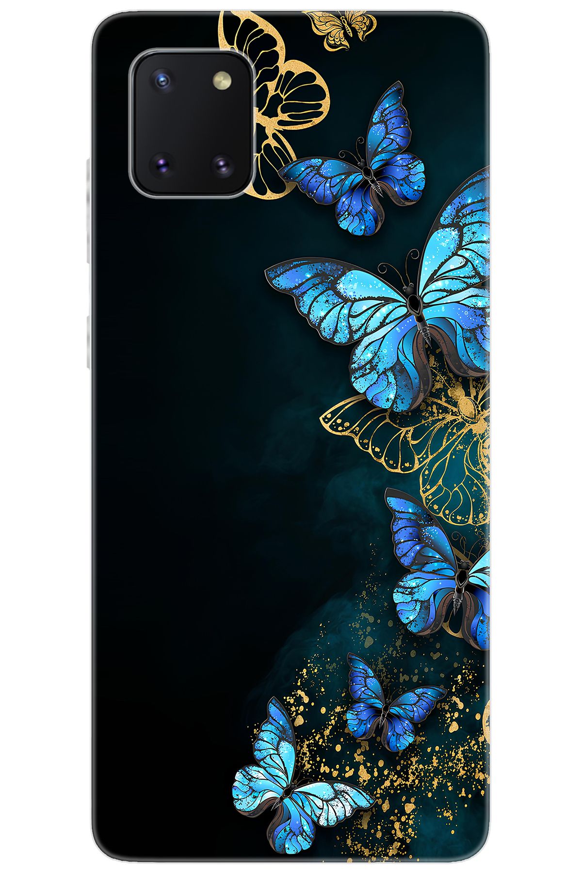 Ceppare Samsung Galaxy Note 10 Lite (SM-N770F) Uyumlu Kılıf Desenli Silikon Kelebekler STK:721 CP-Vu1uncV