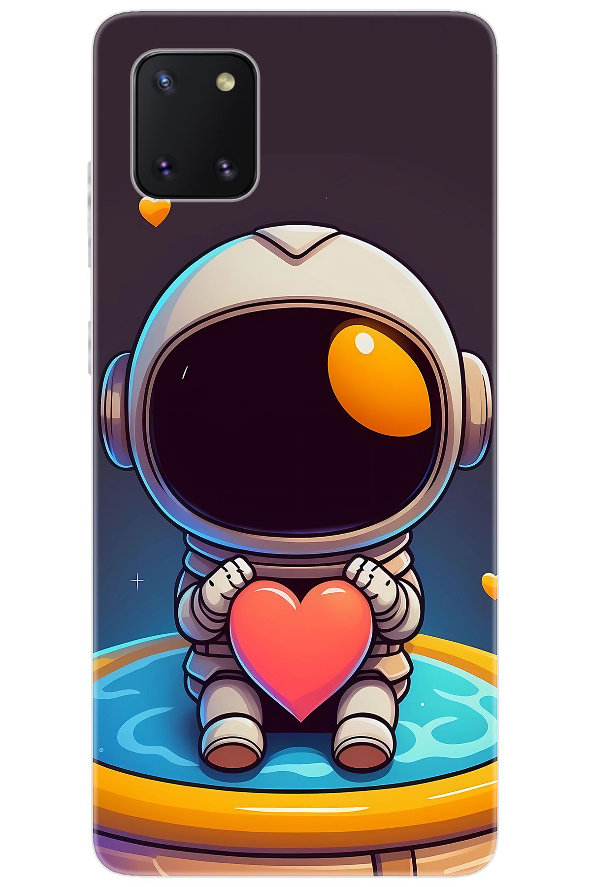 Ceppare Samsung Galaxy Note 10 Lite (SM-N770F) Uyumlu Kılıf Silikon Sevimli Astronot STK:659 CP-pOFR8yr