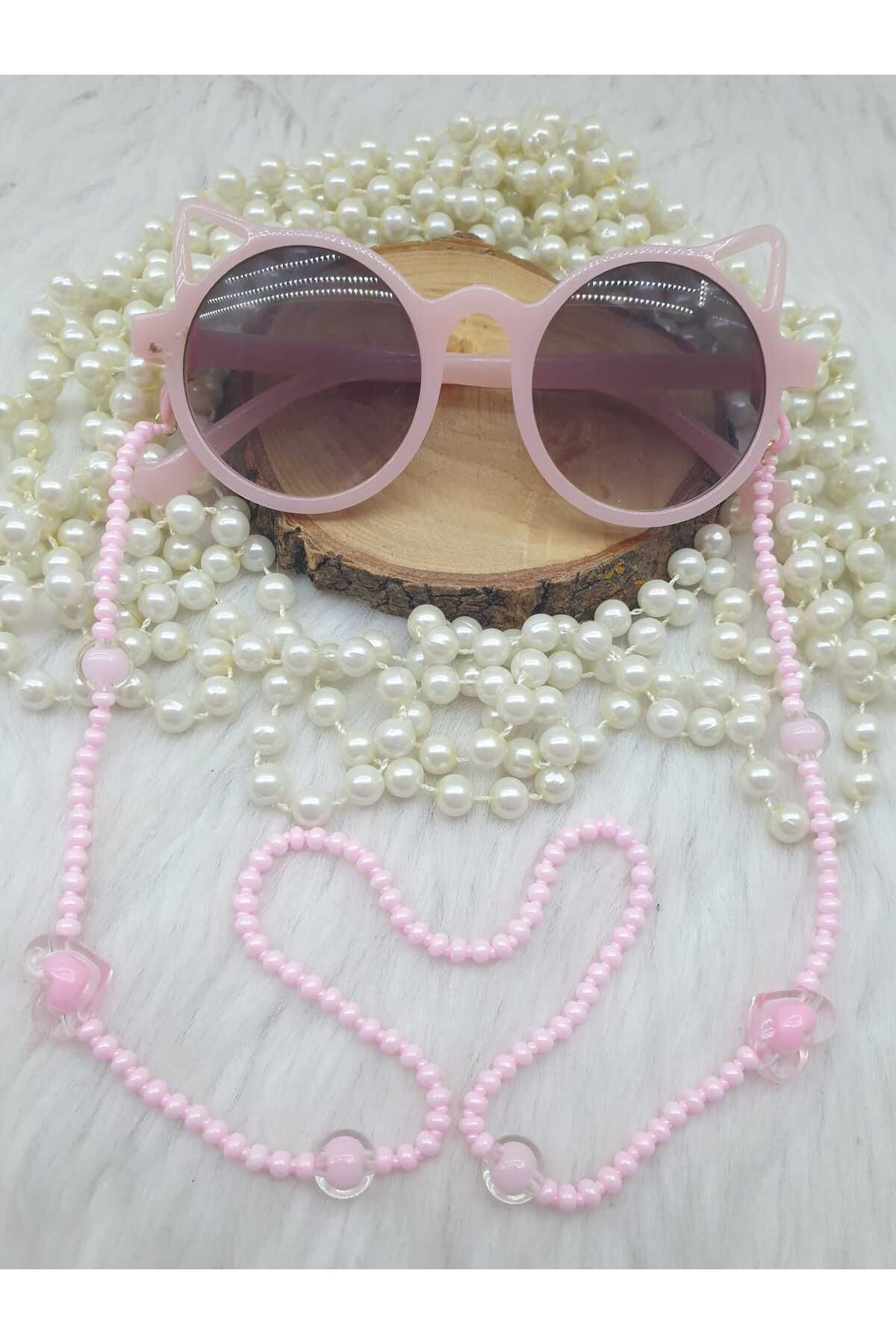 HAPPY HANDMADE ZİNCİR.../KALPLİ ÇOCUK GÖZLÜK ZİNCİRİ/ÇOCUK GÖZLÜK AKSESUARI