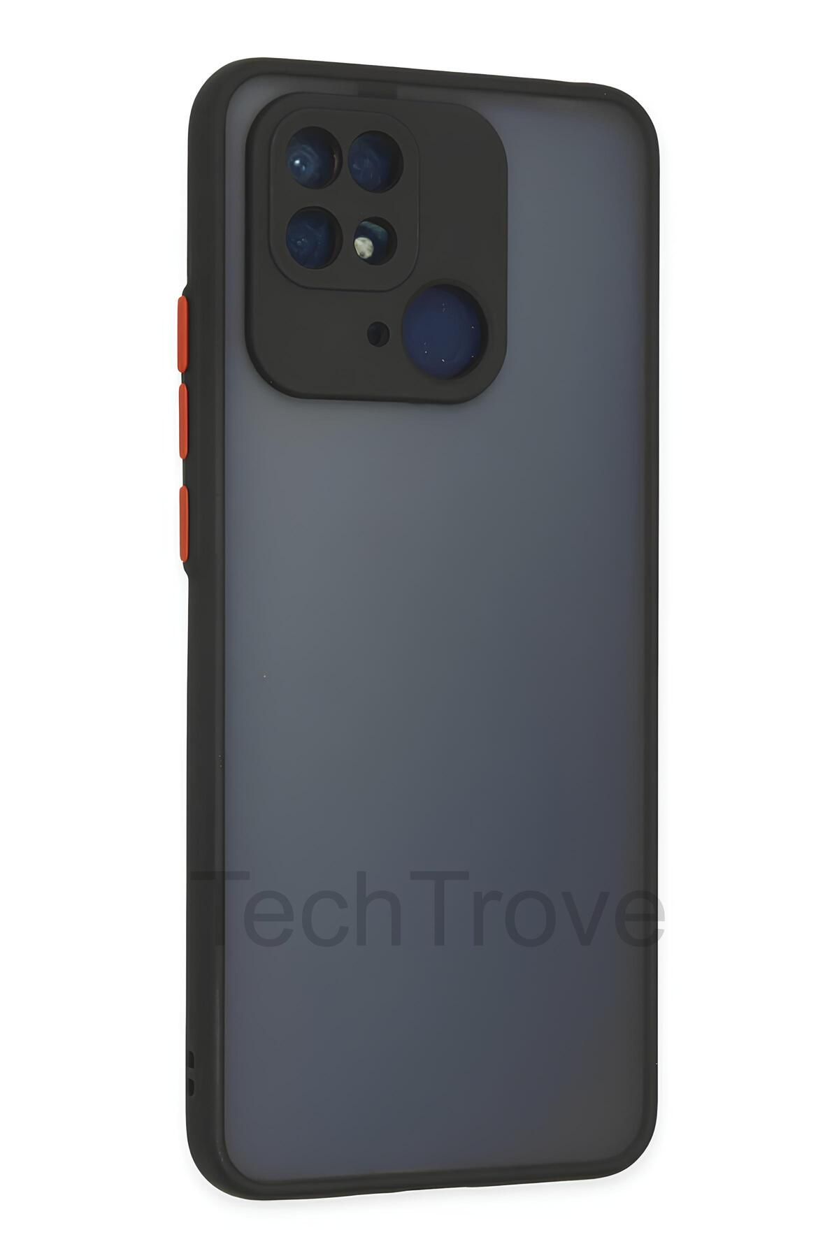 TechTrove Poco C40 Kılıf Darbe ve Kamera Korumalı Lüks Mat Silikon Kapak