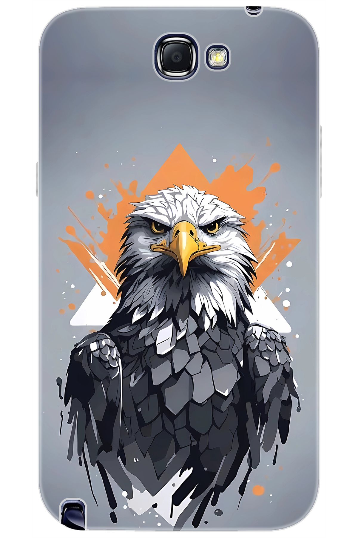 Ceppare Samsung Galaxy Note 2 (GT-N7100) Uyumlu Kılıf Desenli Silikon Kartal STK:639 CP-Qy7jcX3