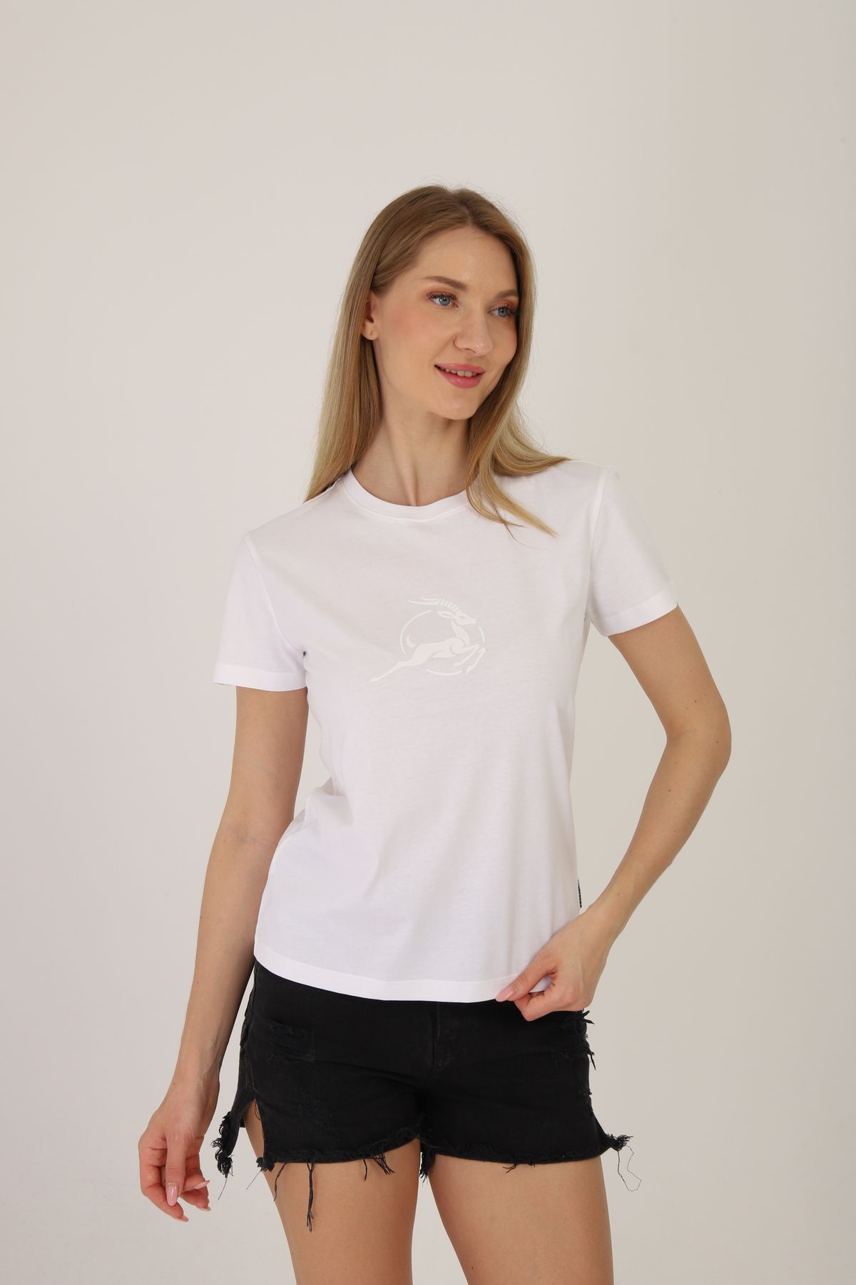 DORCASFIT Stealth Grace | Yüksek Kabartma Baskılı Siyah T-Shirt