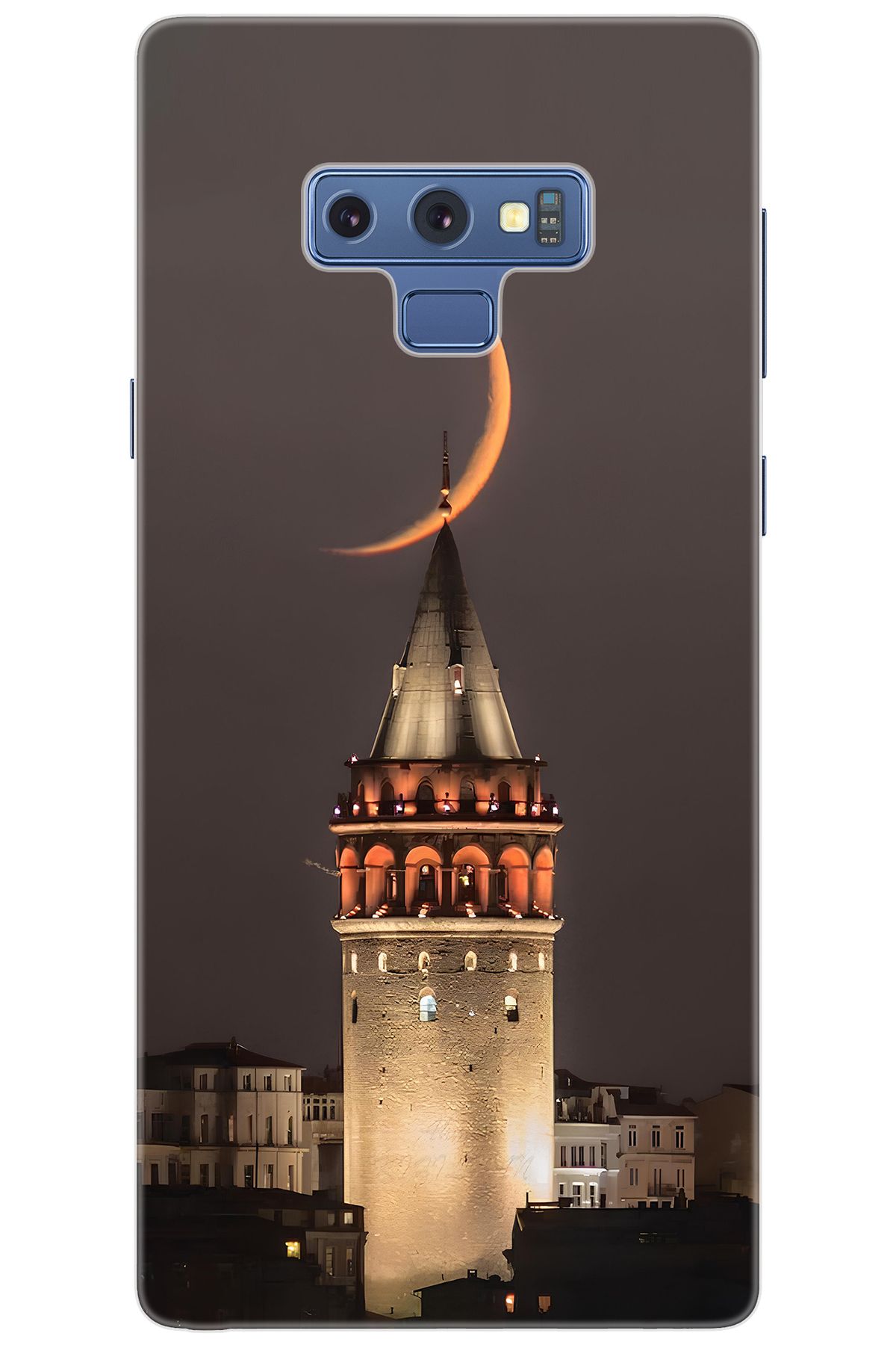Ceppare Samsung Galaxy Note 9 (SM-N960F) Uyumlu Kılıf Desenli Silikon Galata Kulesi STK:673 CP-MgeQRzX