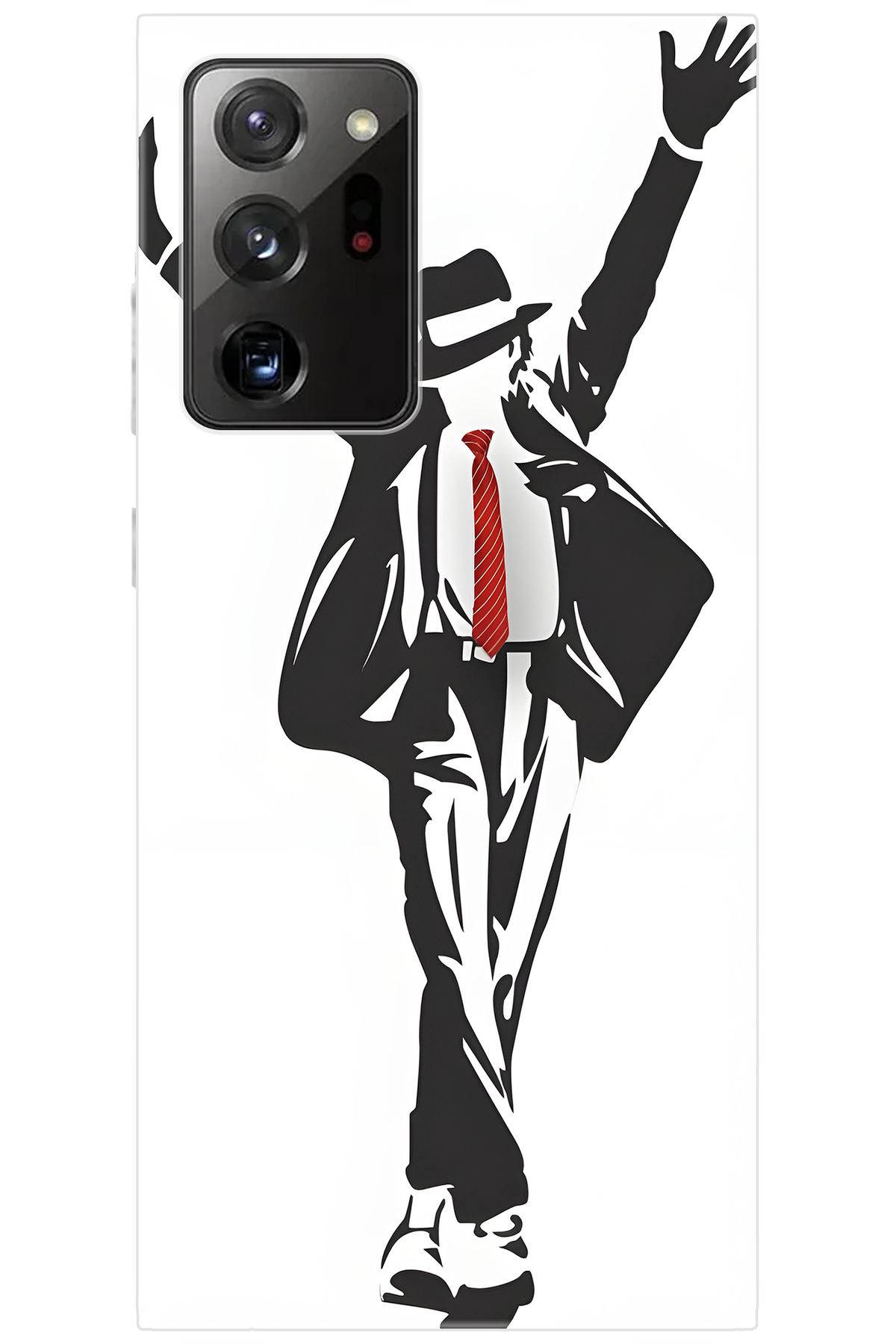 Ceppare Samsung Galaxy Note 20 ULTRA SM-N985F Uyumlu Kılıf Desen Silikon Michael Jackson STK:705 CP-6RNlZaR