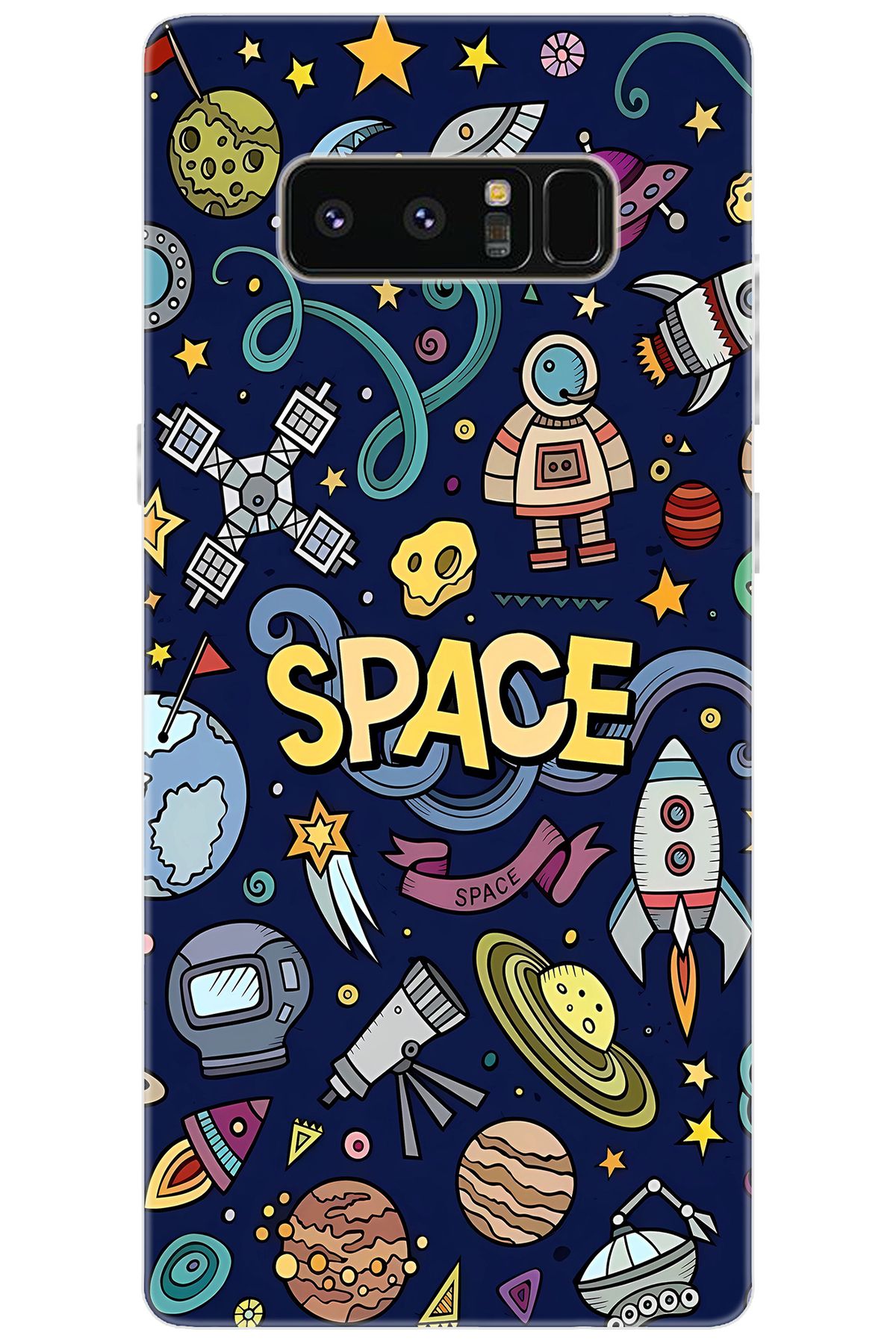 Ceppare Samsung Galaxy Note 8 (SM-N950F) Uyumlu Kılıf Desenli Silikon Space STK:623 CP-XBFhCo8