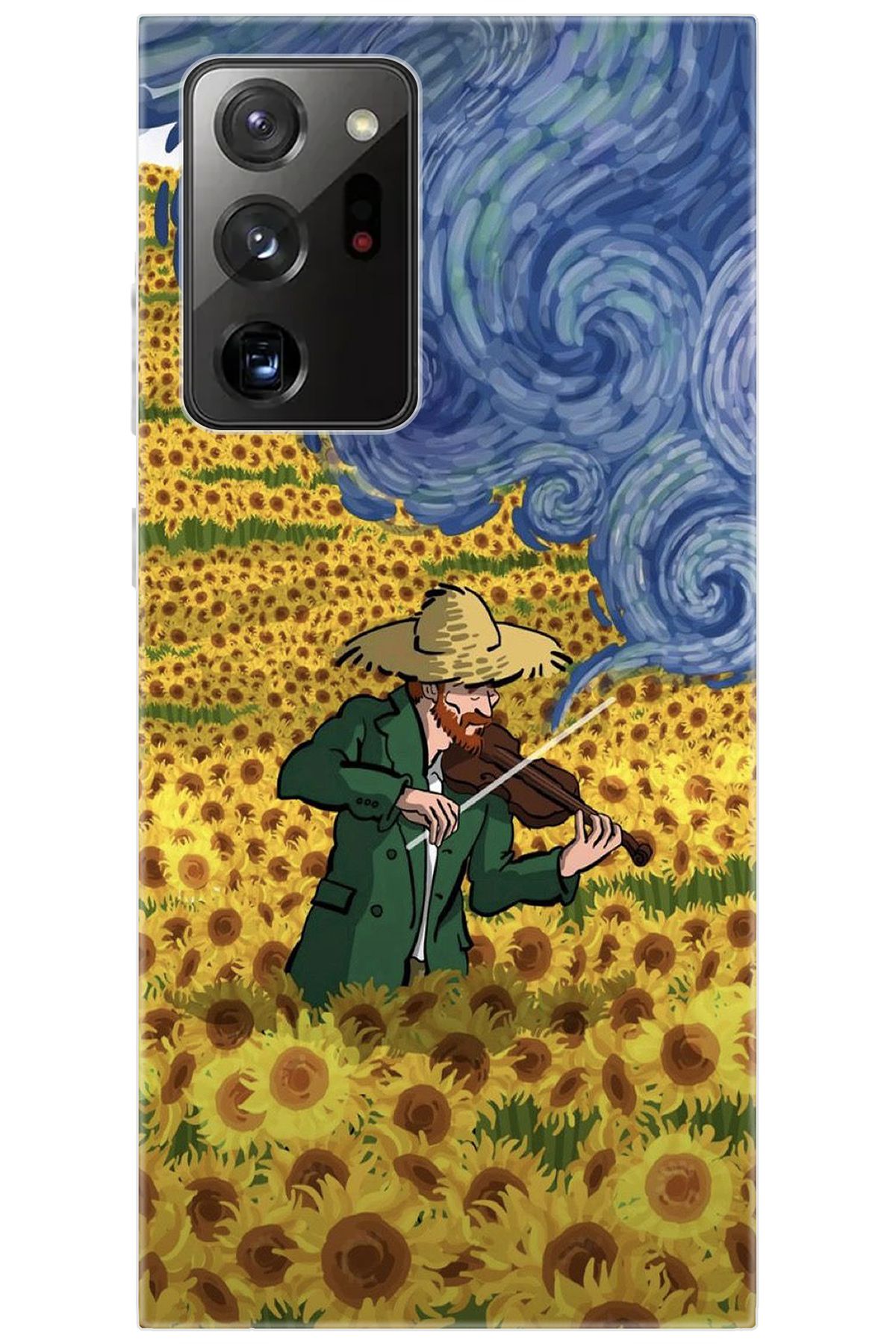 Ceppare Samsung Galaxy Note 20 ULTRA (SM-N985F) Uyumlu Kılıf Sunflower Ayçiçeği Tarlası S:756 CP-an3qddu
