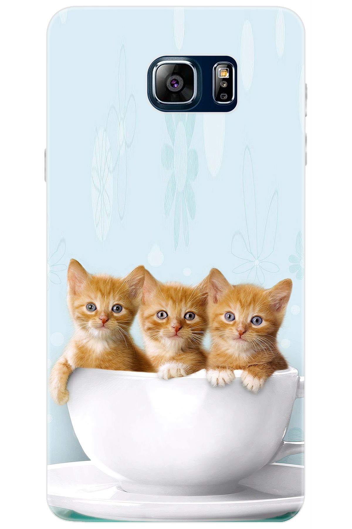 Ceppare Samsung Galaxy Note 5 (SM-N910F) Uyumlu Kılıf Desenli Silikon Yavru Kediler STK:194 CP-KVdpi0z
