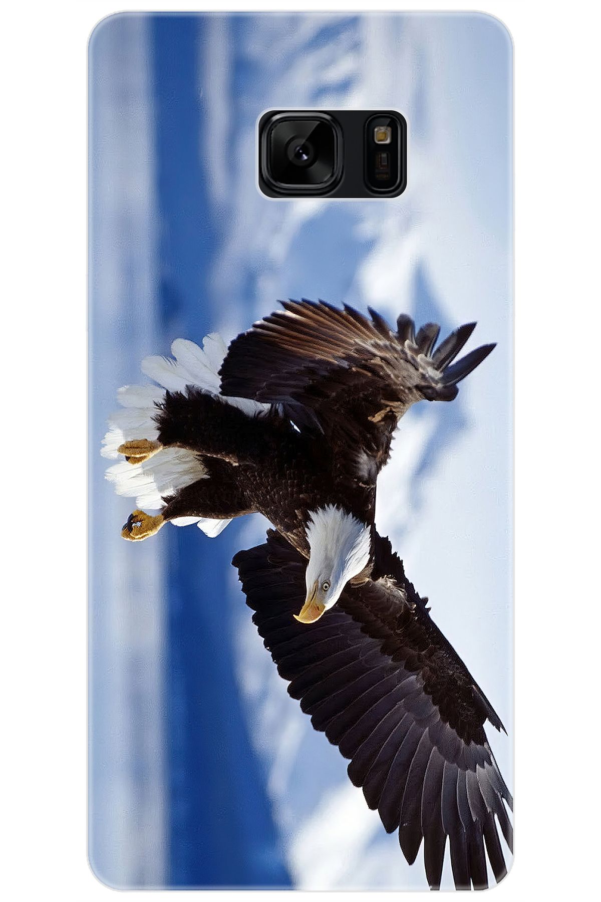 Ceppare Samsung Galaxy Note FE (SM-N935F) Uyumlu Kılıf Desenli İnce Silikon Kartal STK:183 CP-Reg08eP