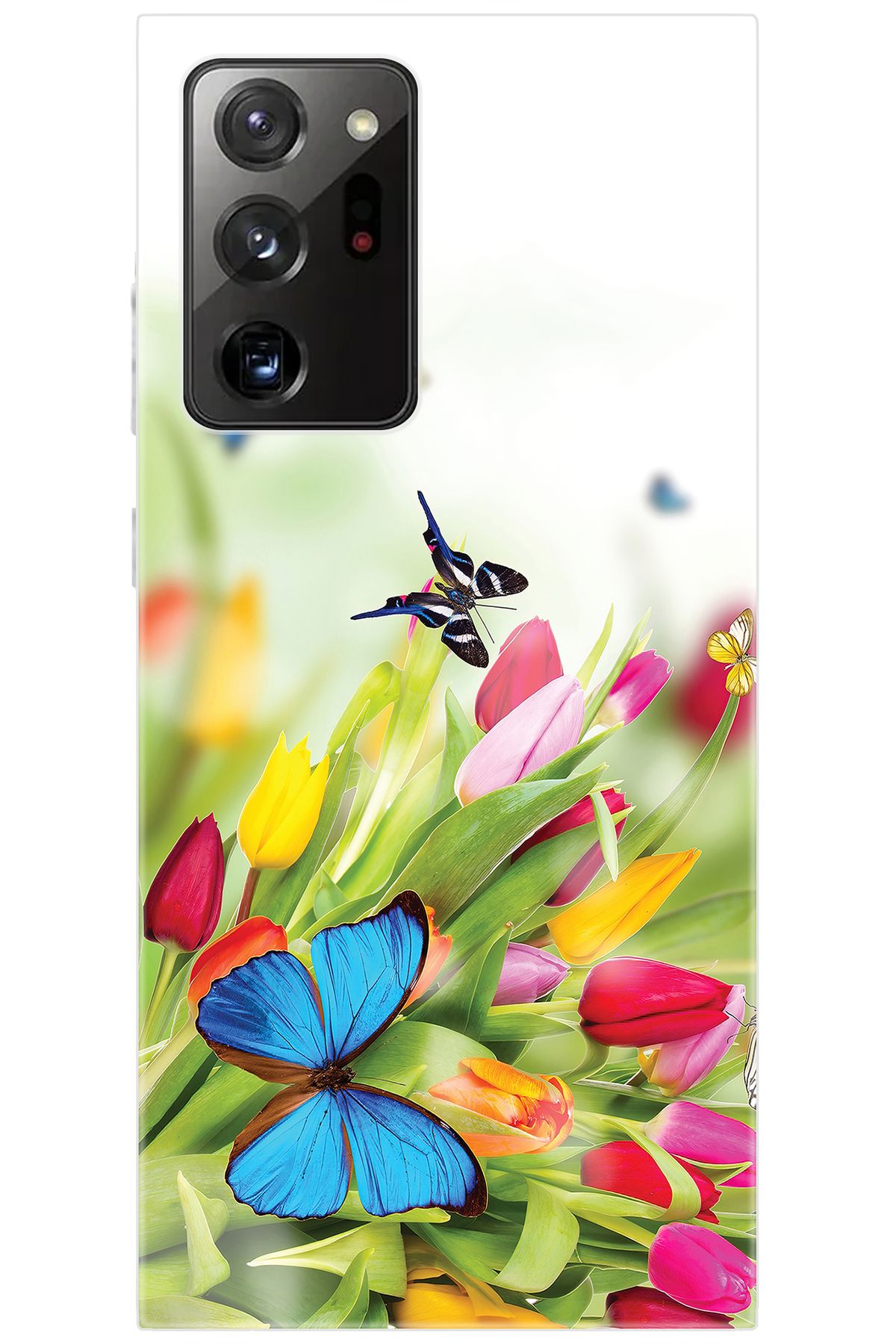 Ceppare Samsung Galaxy Note 20 ULTRA (SM-N985F) Uyumlu Kılıf Desenli Silikon Kelebekler STK:542 CP-ippl47c