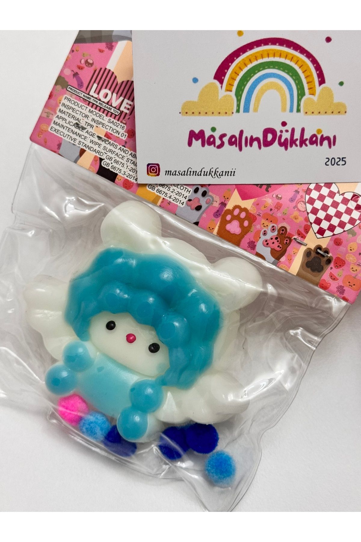 sukuşi Mavi Sukuşi Squishy Oyuncak