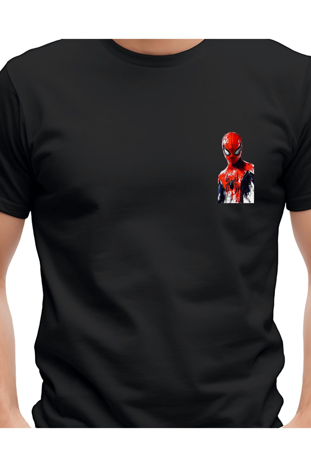 Ebiidesign Estetik Spaydırman Tasarımlı Baskılı T-Shirt