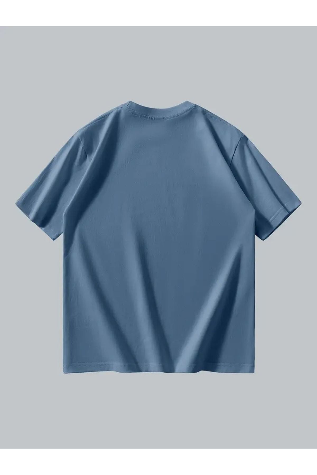 LuxeEdge Unisex Oversize Bisiklet Yaka T-Shirt