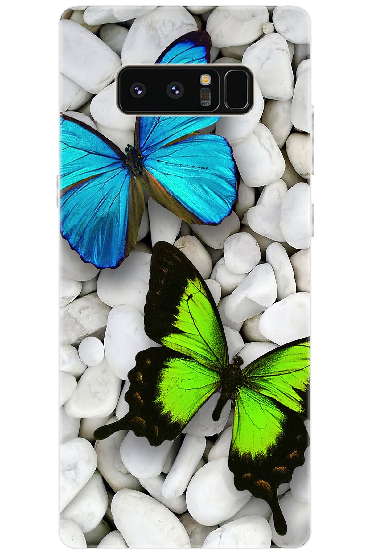 Ceppare Samsung Galaxy Note 8 (SM-N950F) Uyumlu Kılıf Desenli Silikon Kelebekler STK:148 CP-jlqqsdx