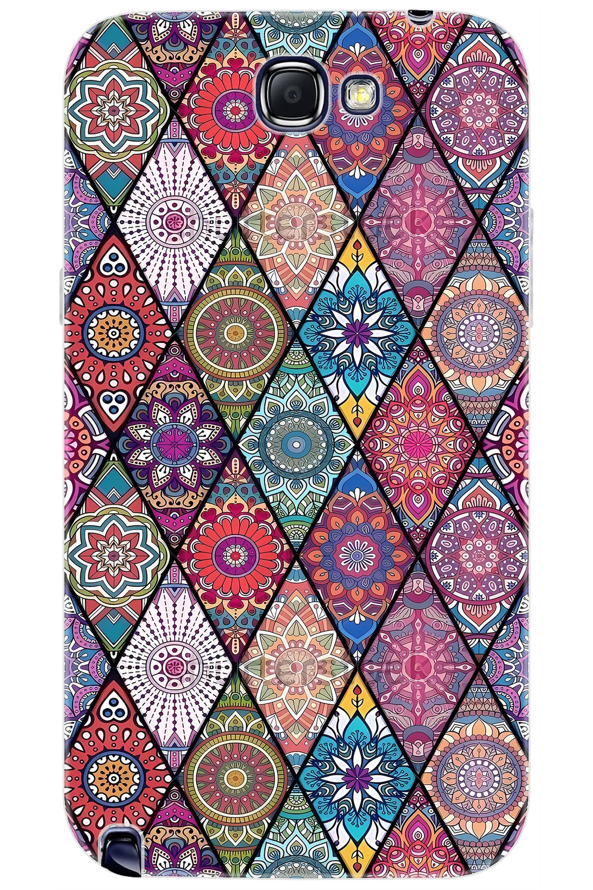 Ceppare Samsung Galaxy Note 2 (GT-N7100) Uyumlu Kılıf Desenli Silikon Kilim Tasarım STK:660 CP-5PxeZ7Y