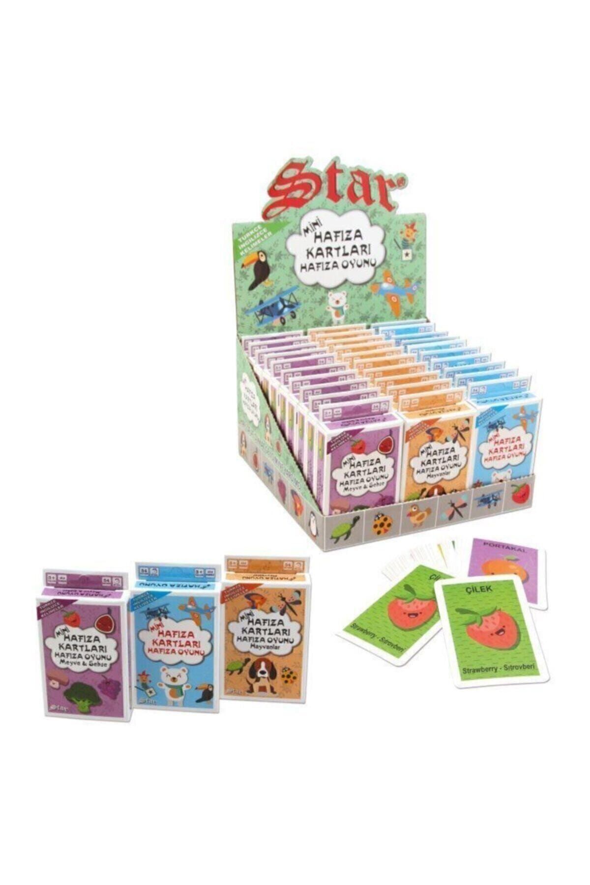 zscraft Star Hafıza Kartları Eşleştirme Eşini Bul Oyunu 3'lü Set