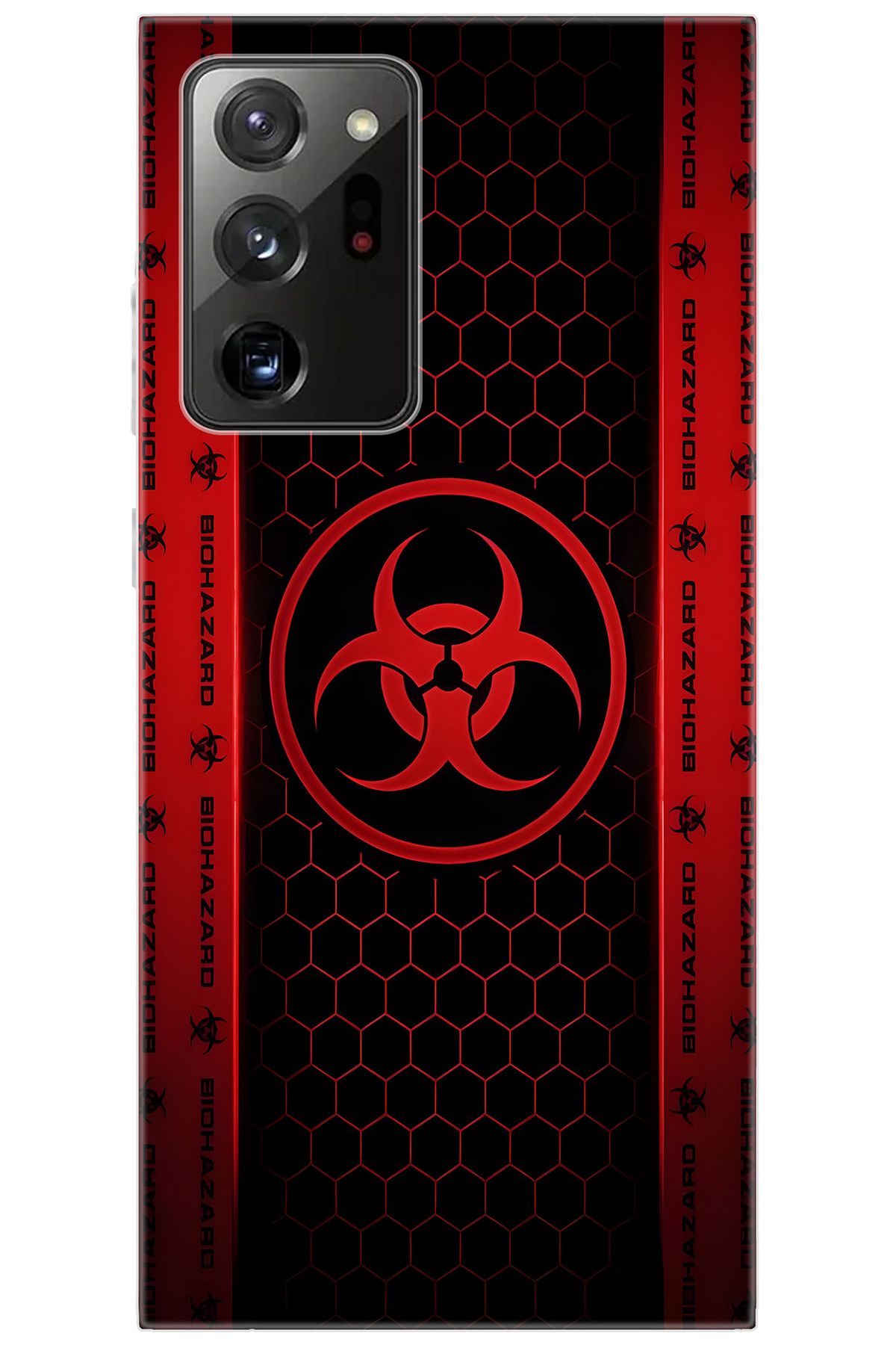 Ceppare Samsung Galaxy Note 20 ULTRA (SM-N985F) Uyumlu Kılıf Desenli Silikon Biohazard STK:754 CP-Cl4444w