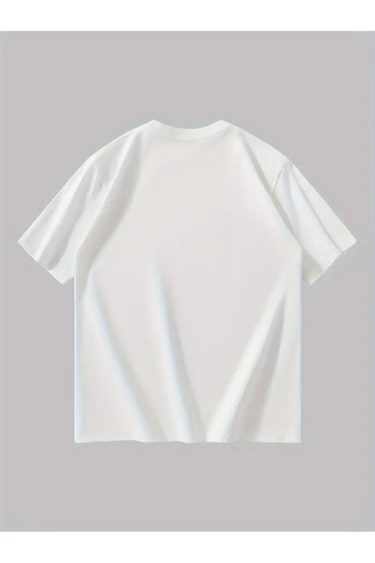 LuxeEdge Unisex Oversize Bisiklet Yaka T-Shirt