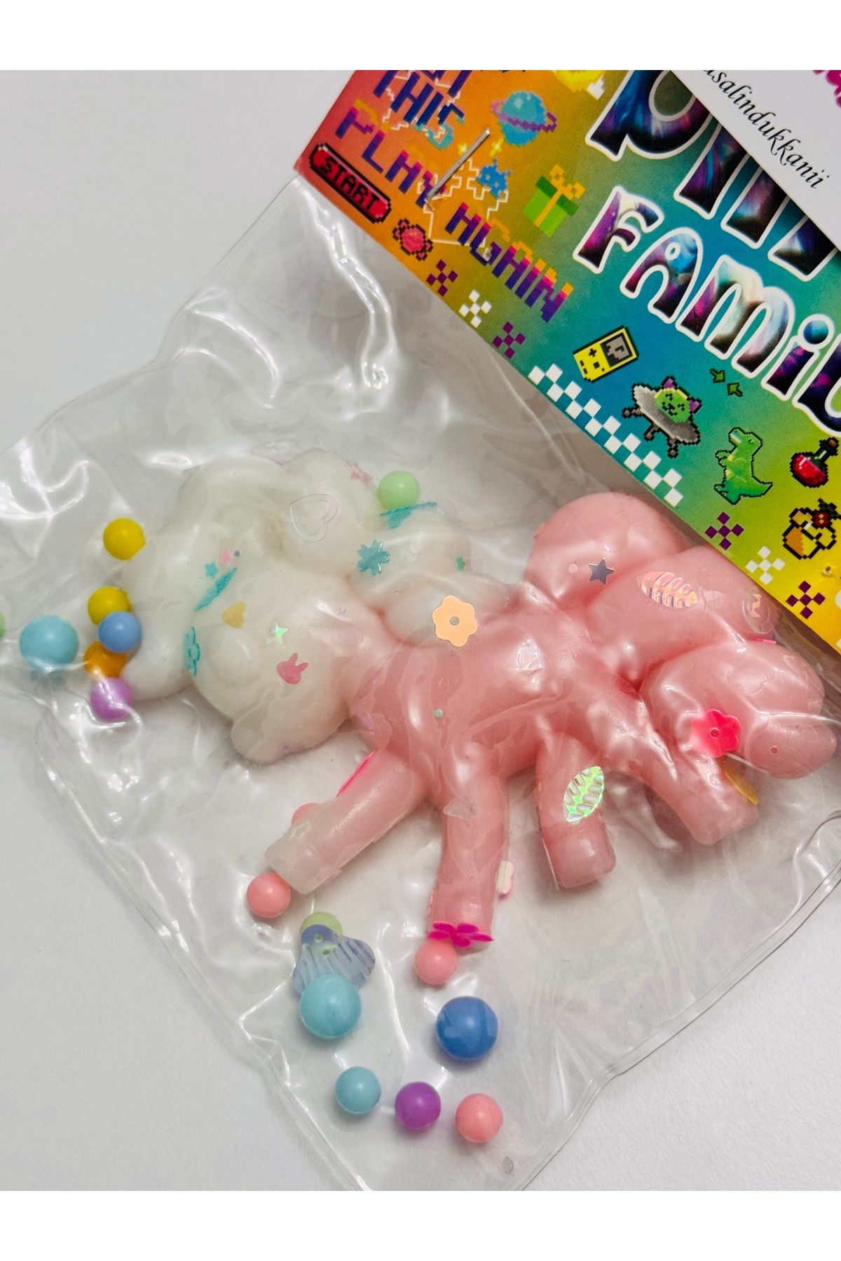sukuşi Unicorn Sukuşi Squishy Boncuklu