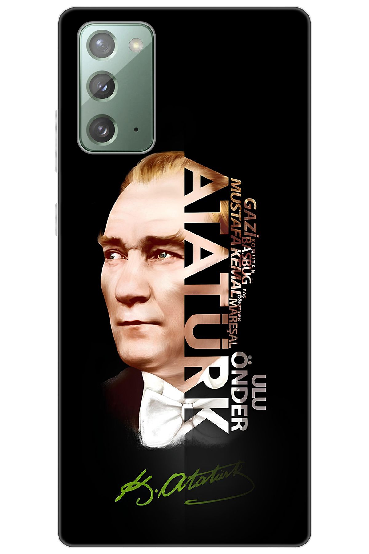 Ceppare Samsung Galaxy Note 20 (SM-N980F) Uyumlu Kılıf Desenli Silikon Atatürk STK:681 CP-UjRJUQi
