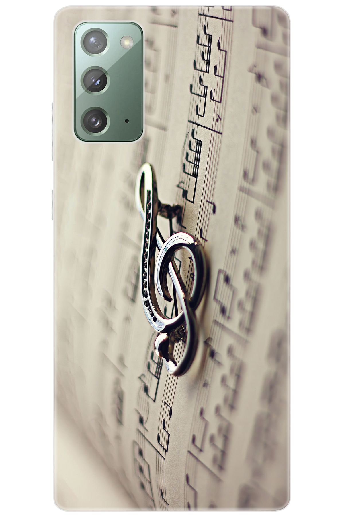 Ceppare Samsung Galaxy Note 20 (SM-N980F) Uyumlu Kılıf Desenli Silikon Sol Anahtarı STK:274 CP-4epkNFR