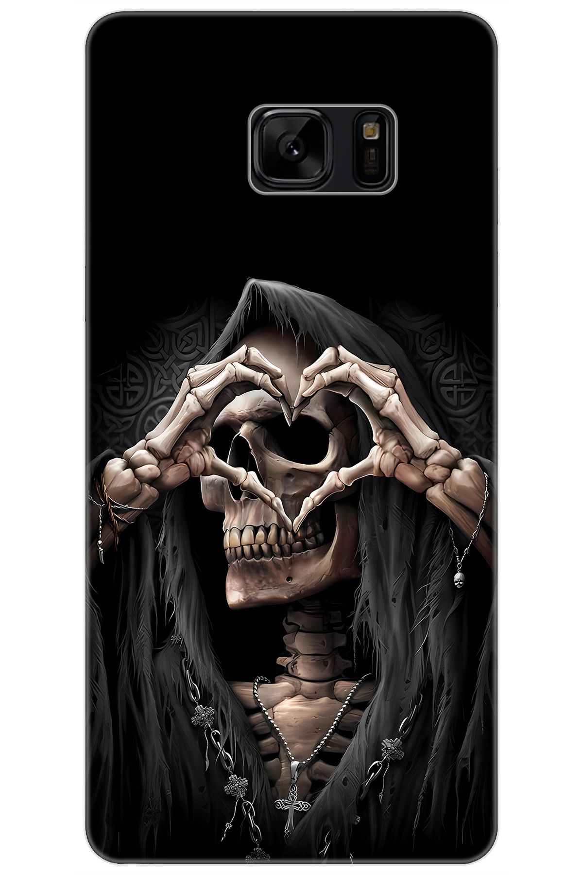 Ceppare Samsung Galaxy Note FE (SM-N935F) Uyumlu Kılıf Desenli İnce Silikon İskelet STK:652 CP-7Y0zXEB