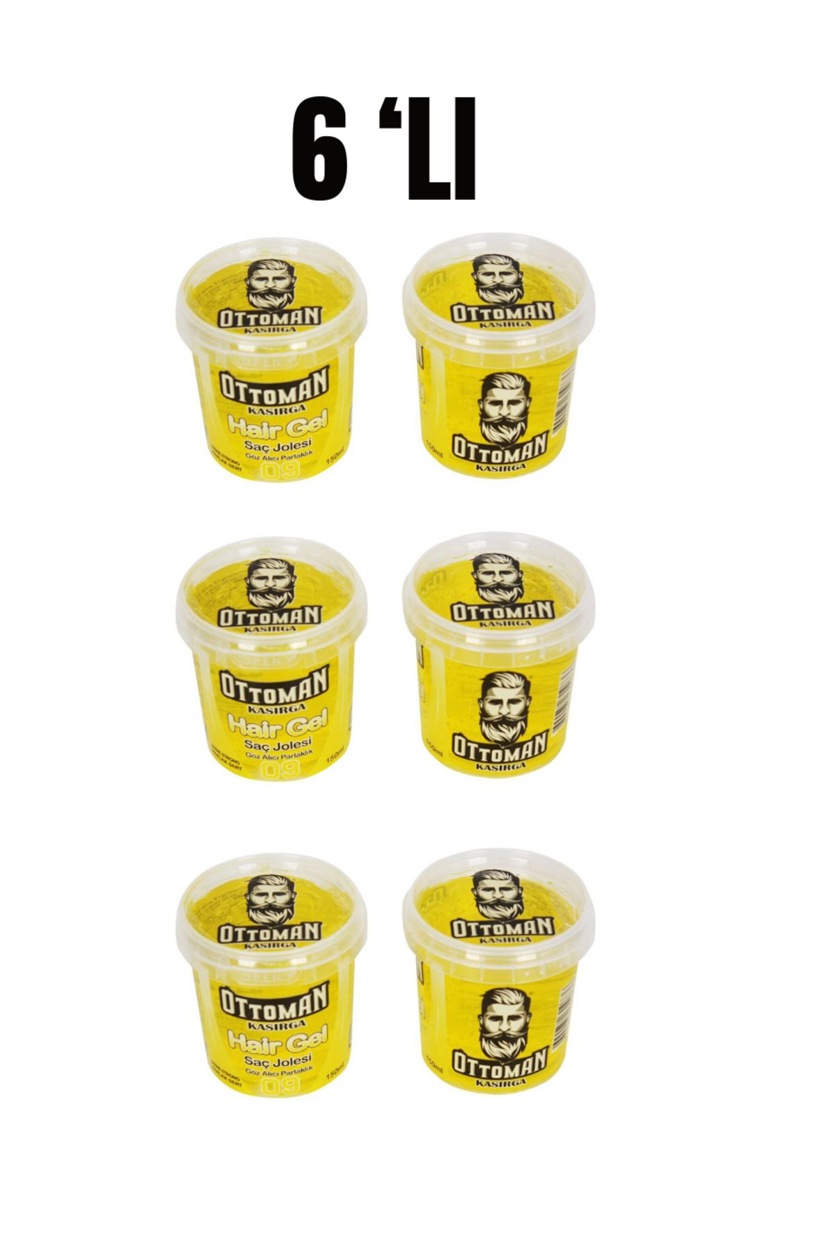 collazer Ottoman Erkek 150 ML Jöle Berber Kuaför 6 Adet