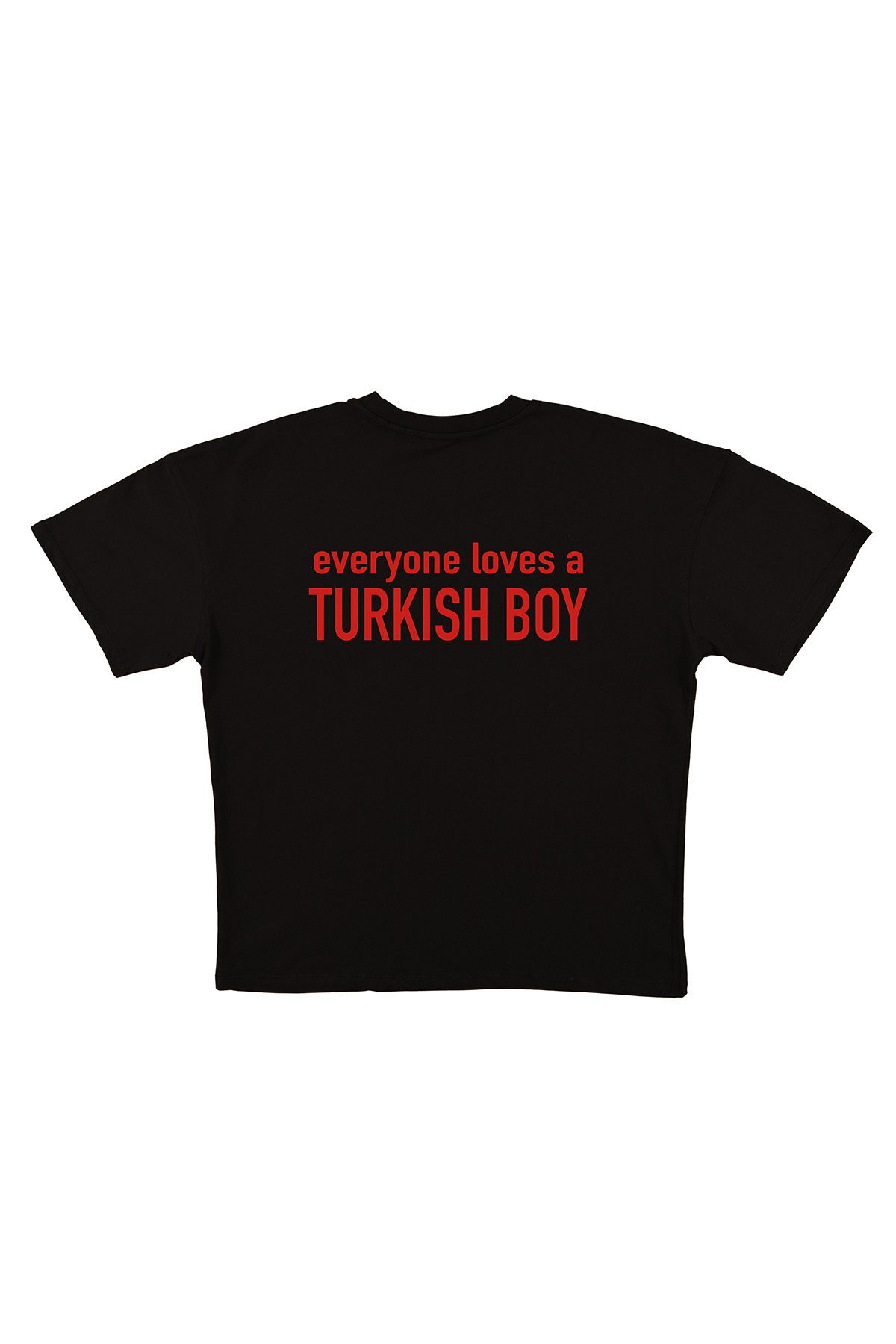 urbvn Boys Baskılı Siyah Oversize T-shirt