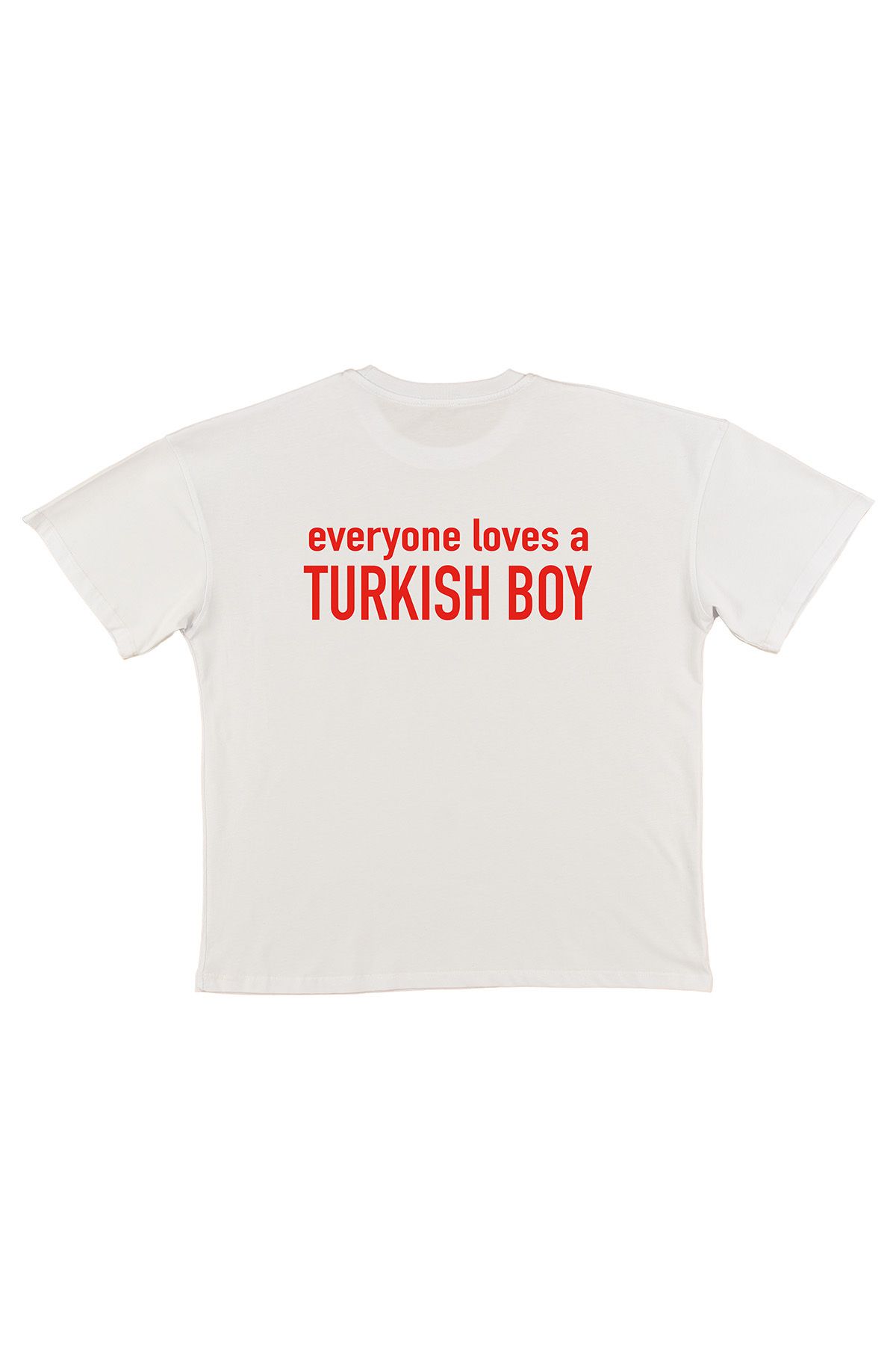 urbvn Boys Baskılı Beyaz Oversize T-shirt