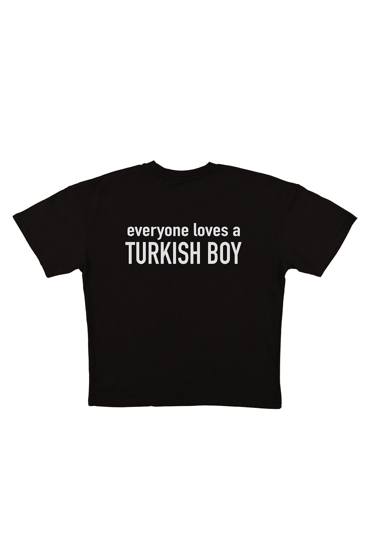 urbvn Boys Baskılı Siyah Oversize T-shirt