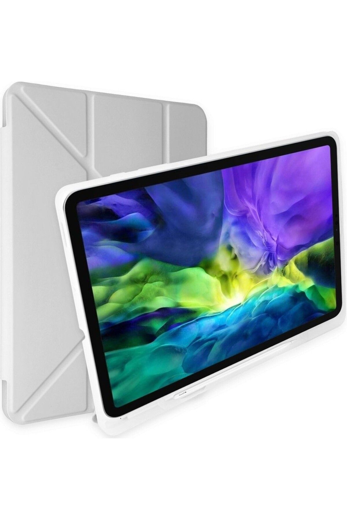 Zentico Samsung Galaxy Tab S6 Lite P610/P620 Uyumlu Origami Kalem Bölmeli Standlı Kılıf