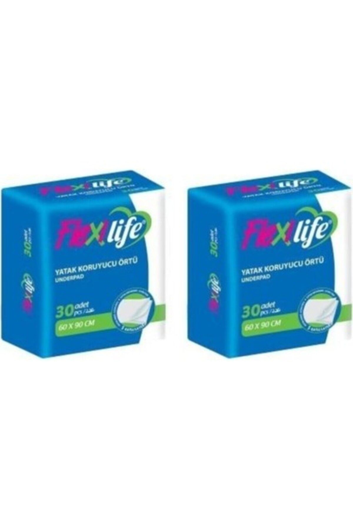 Orqinel Flexi Life Flexilife Kedi Köpek Çiş Pedi Yatak Koruyucu 60X90CM 30LU 2 Paket 60 Adet