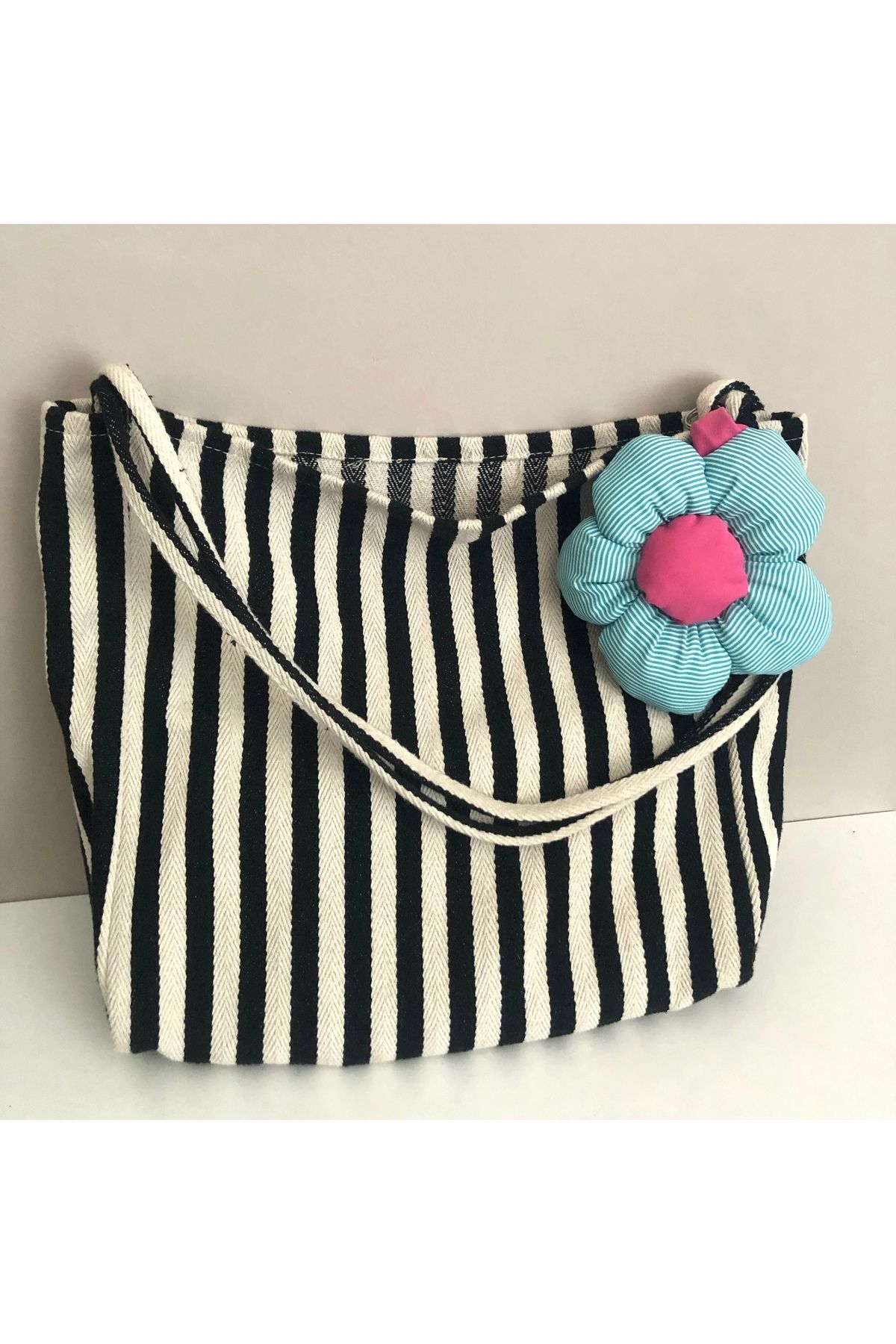 zakun design Çiçek charm anahtarlık, peluş çiçek çanta aksesuarı