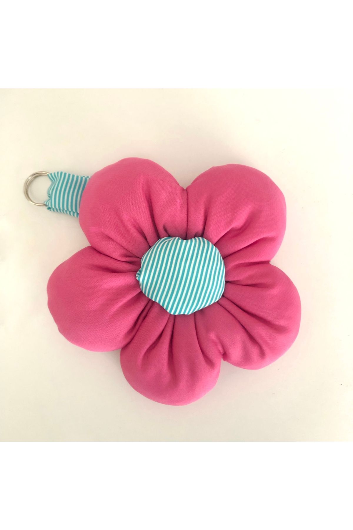 zakun design Çiçek charm anahtarlık, peluş çiçek çanta aksesuarı